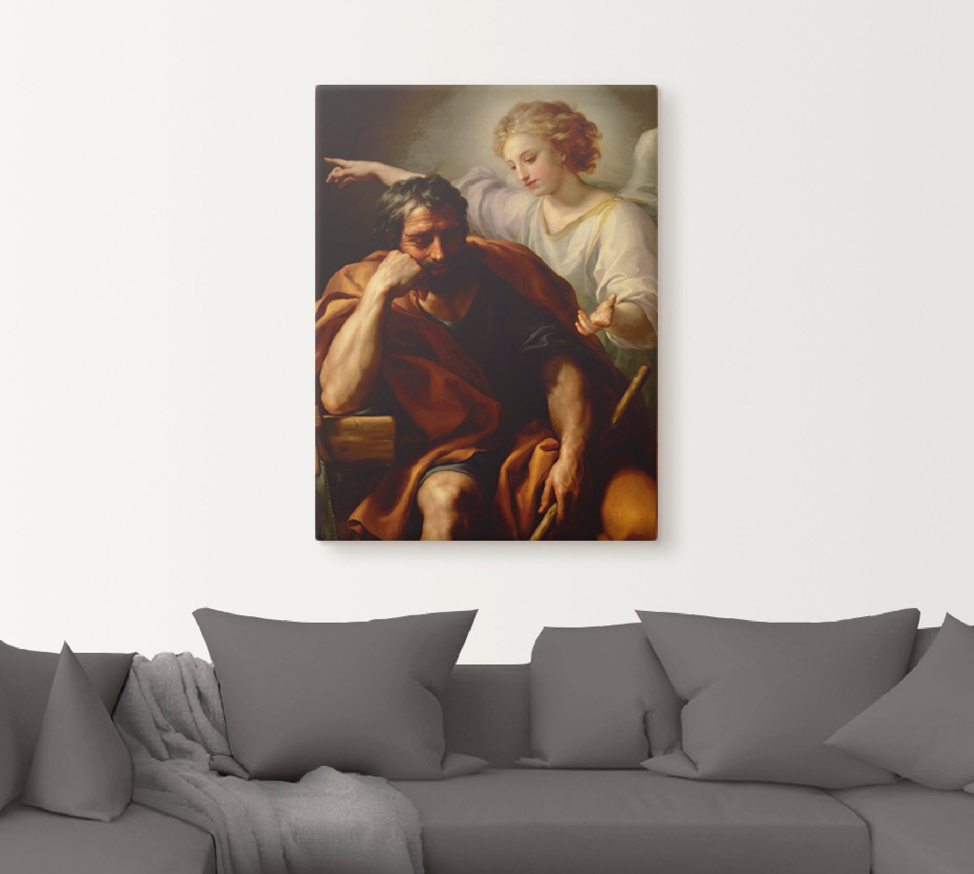 Artland Wandbild »Der Traum des Hl. Joseph. 1773/1774.«, Religion, (1 St.), als Leinwandbild, Wandaufkleber oder Poster in versch. Grössen