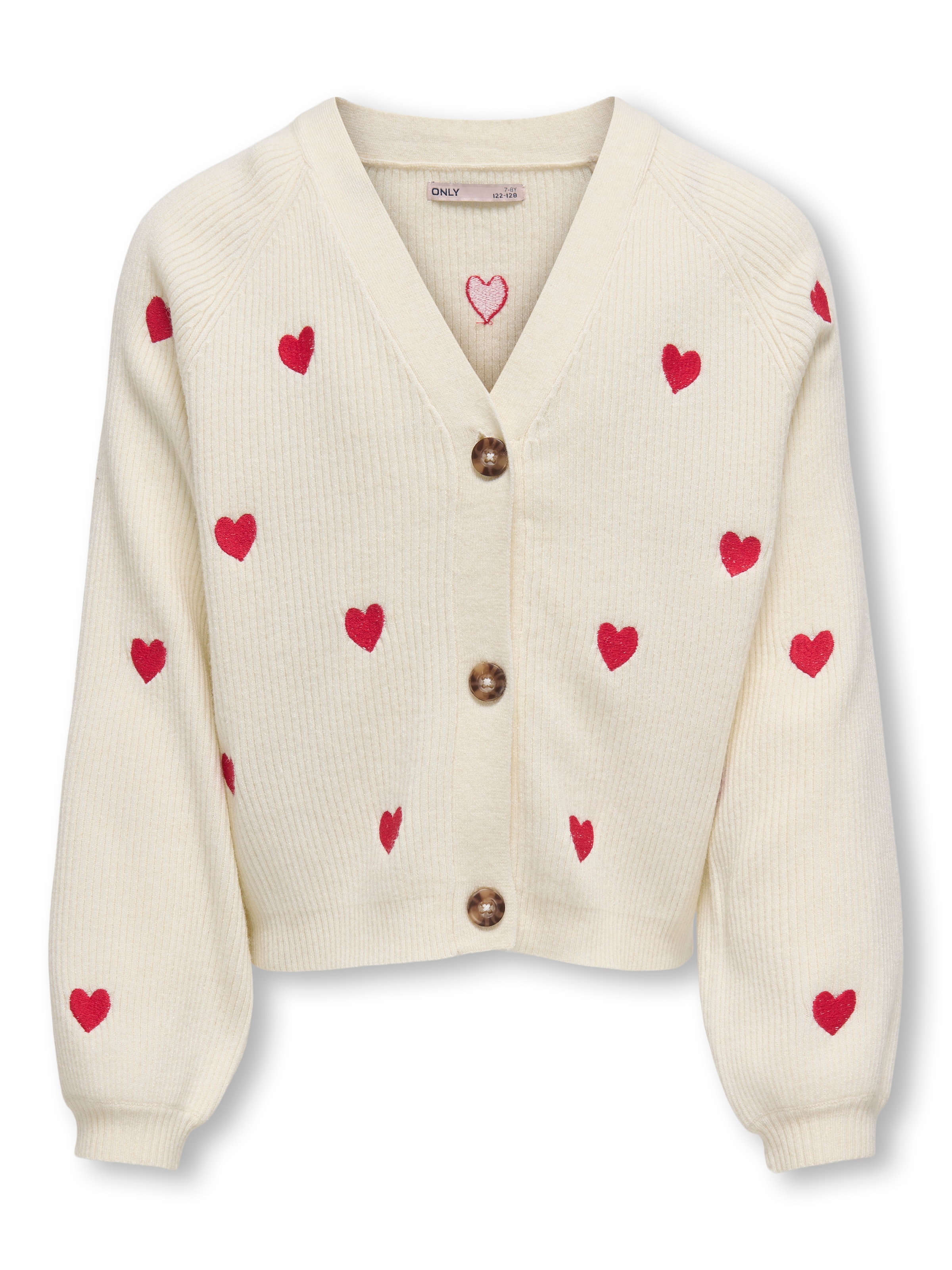 KIDS ONLY Strickjacke »KOGDANA LIFE LS HEART VNECK CARDIGAN KNT«