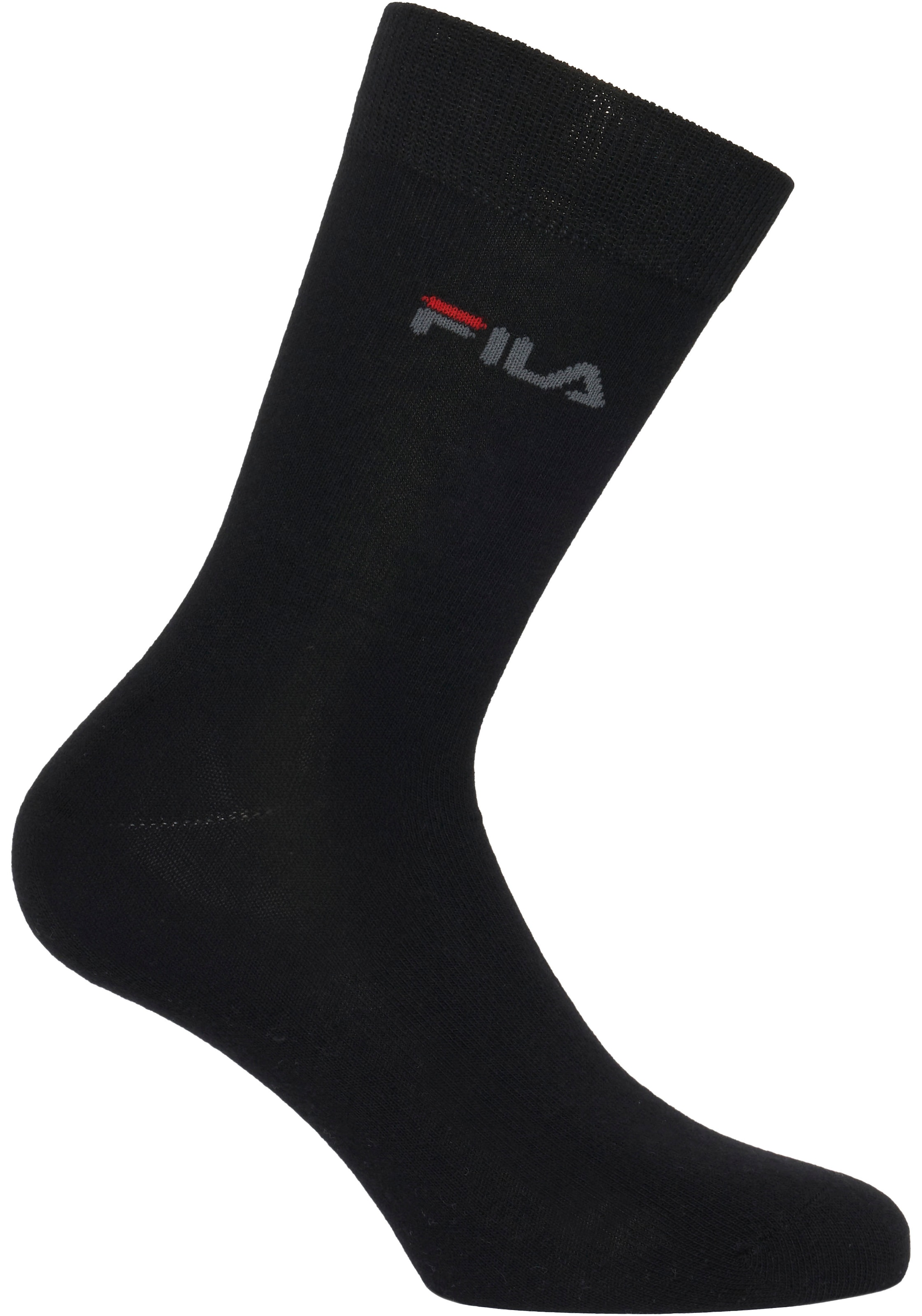 Fila Businesssocken »UNISEX LIFESTYLE PLAIN SOCKS« 6 Paar tlg. mit eingestrickem Logo