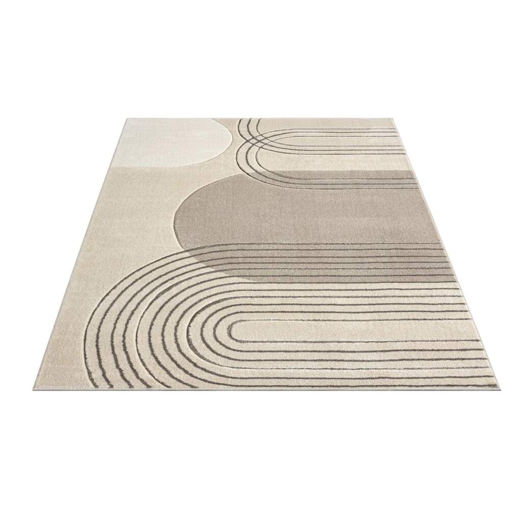 Carpet City Teppich »BONITO 7157«, rechteckig, Flachflor, Hochtief-Muster/ 3D-Effekt, Wohnzimmer