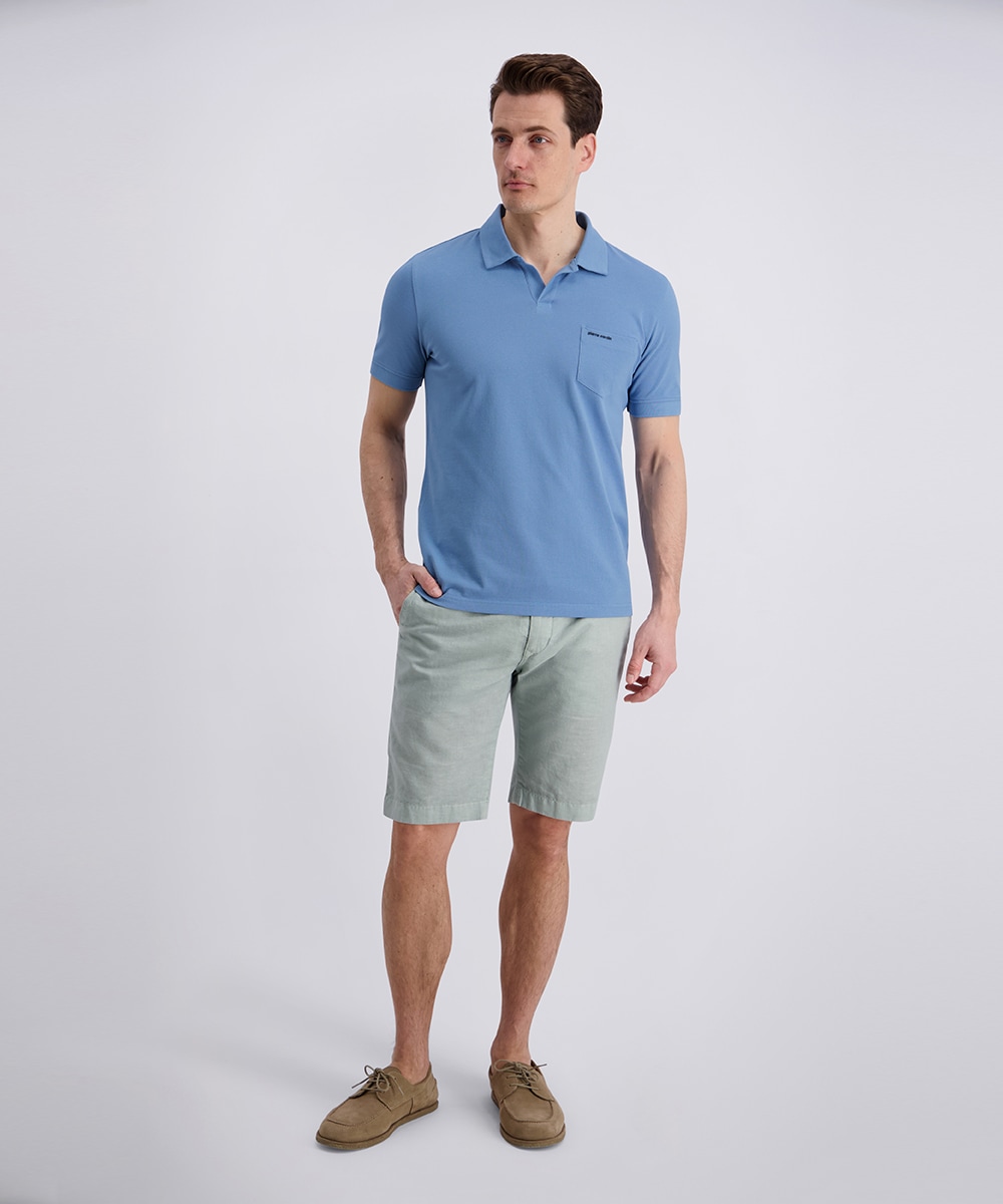 Image of Pierre Cardin Poloshirt normale Passform, mit kurzem Arm, mit offenem Polokragen