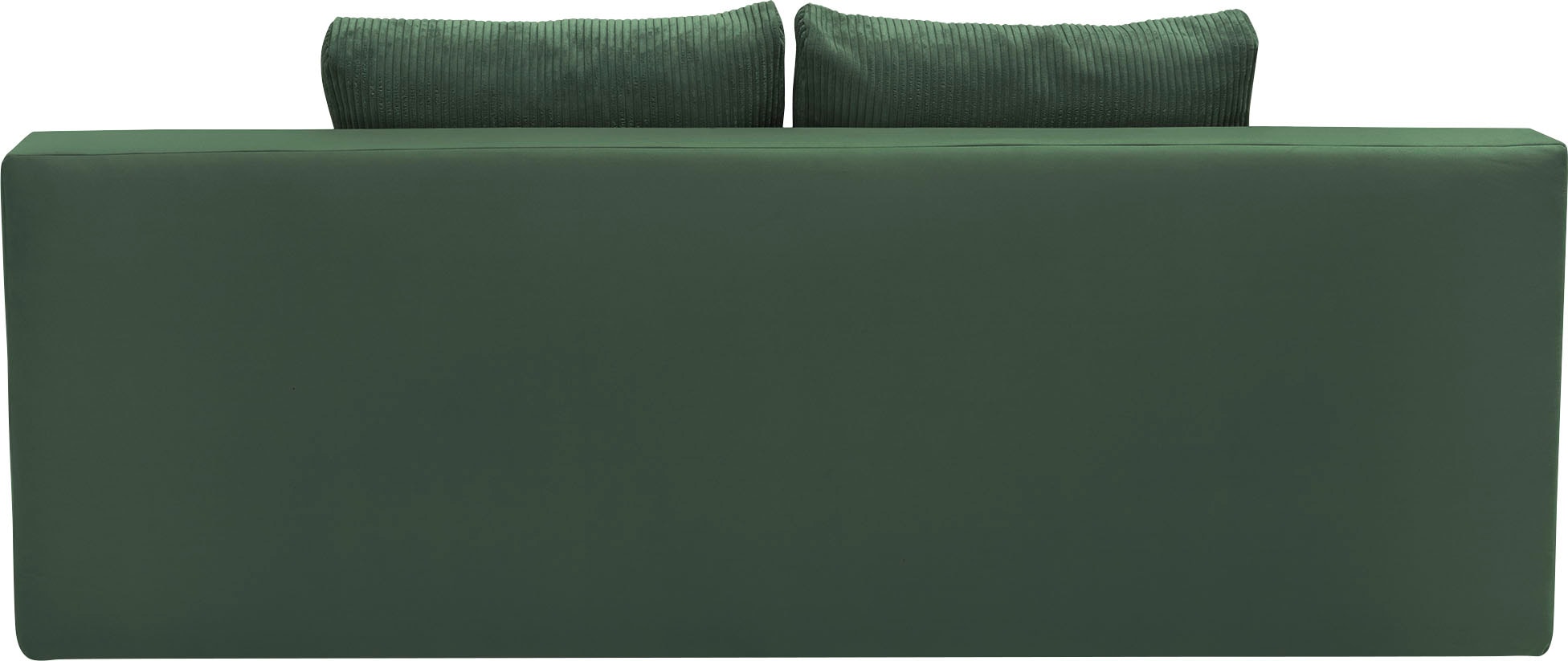 COLLECTION AB Schlafsofa »Chicago mit Bettfunktion, Schlafcouch«, inklusive Bettkasten, Cord-Samt Bezug, grün