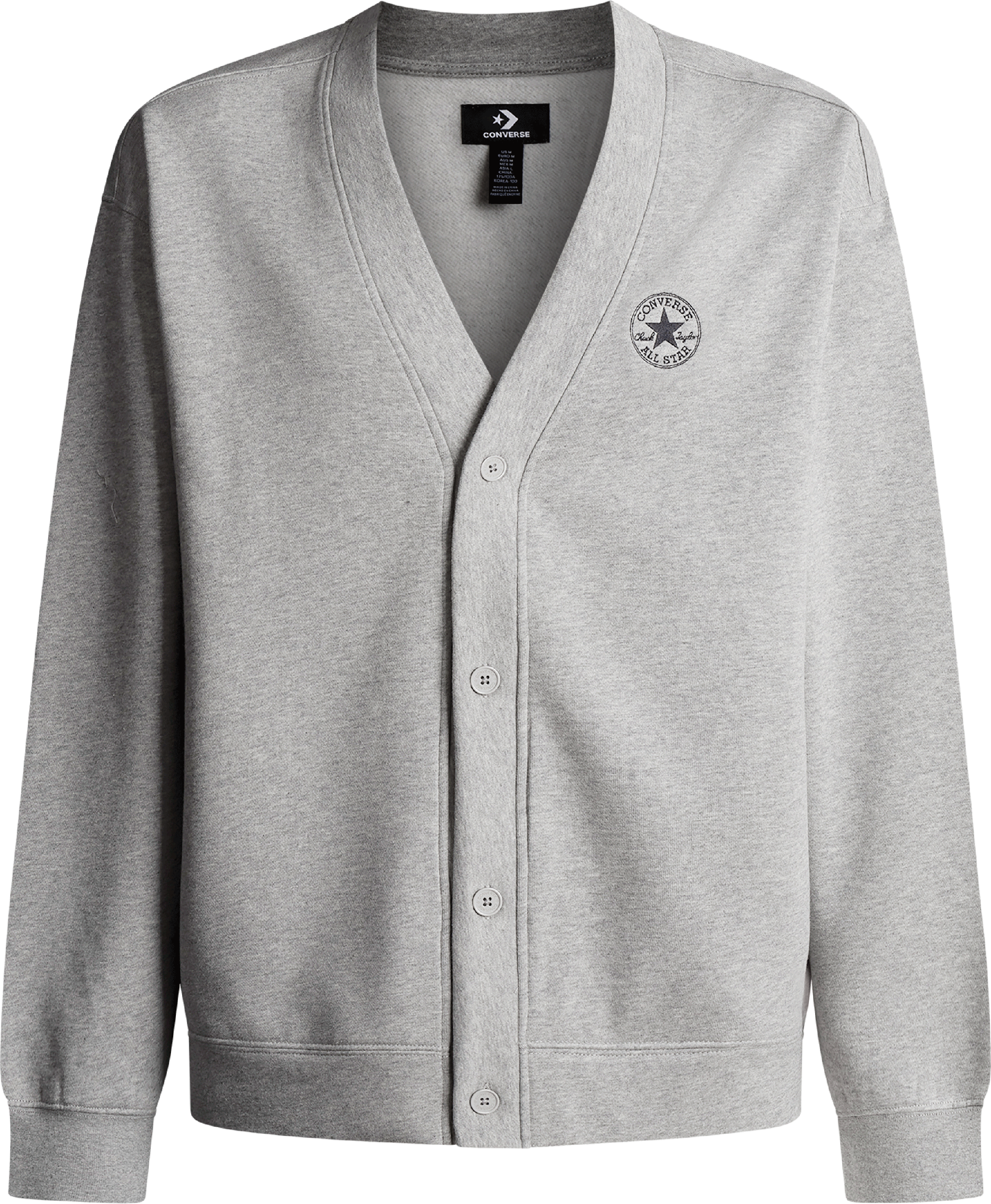 Converse Sweatjacke »CHUCK CARDIGAN« aus Baumwolle und Polyester, in den Grössen S bis XXL