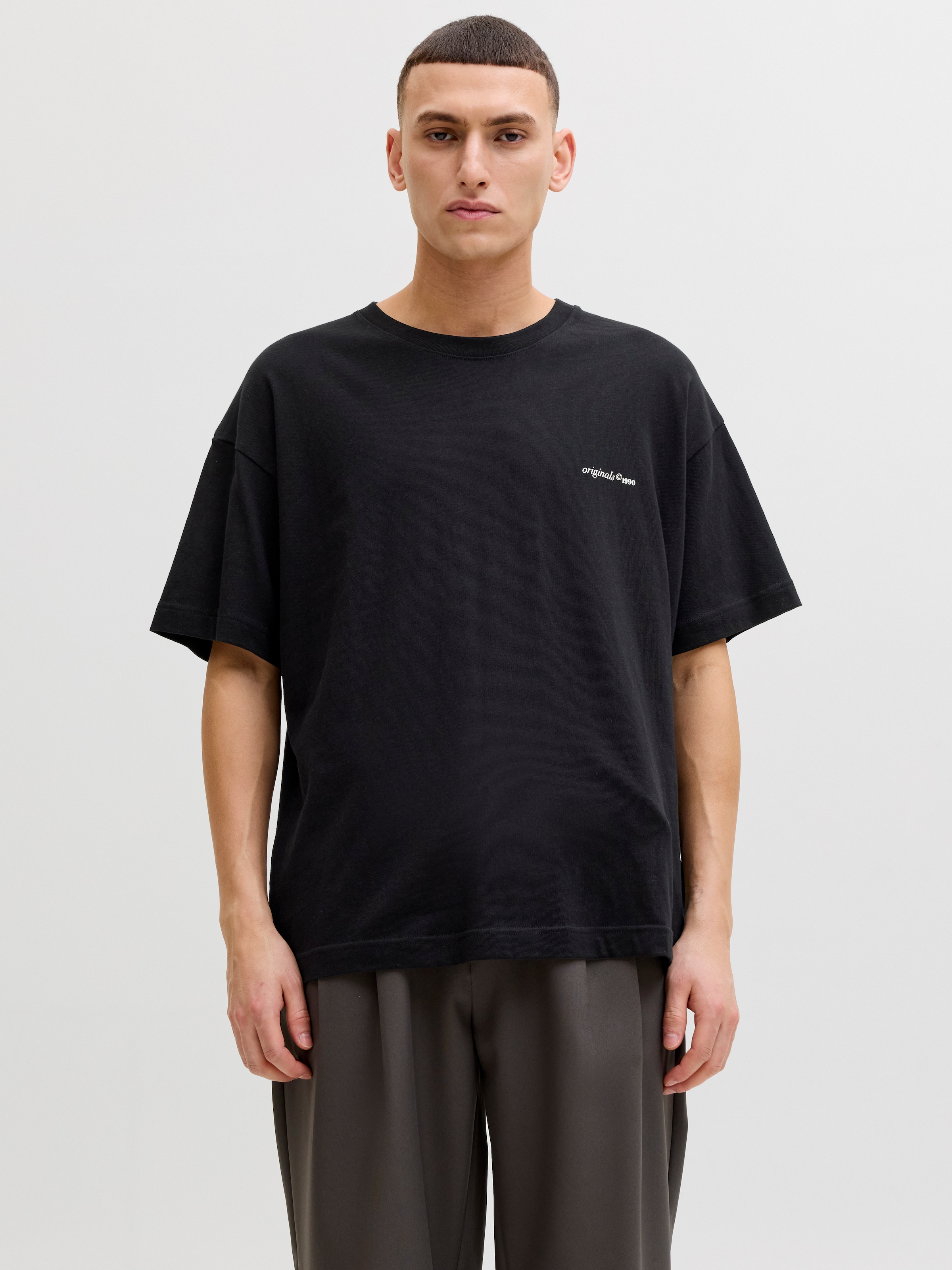 Jack & Jones T-Shirt »JORMONTAUK BACK GRAPHIC TEE SSCN EA26 SN« Baumwolle, locker geschnitten