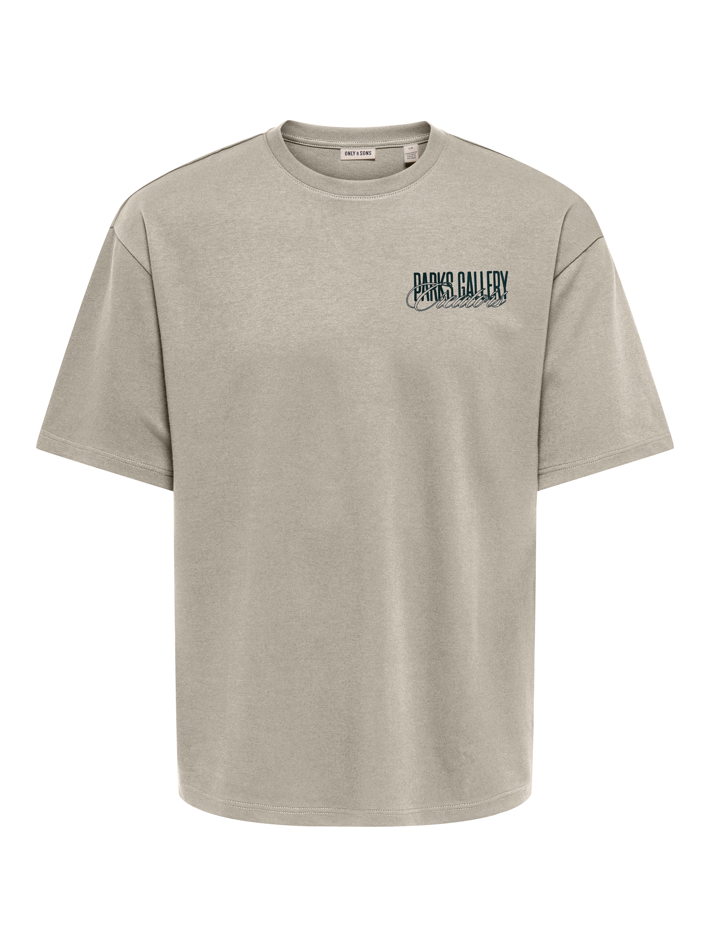 ONLY & SONS T-shirt »ONSPARKS GALLERY AIR BOXY SS TEE NOOS« mélange coton, coupe régulière