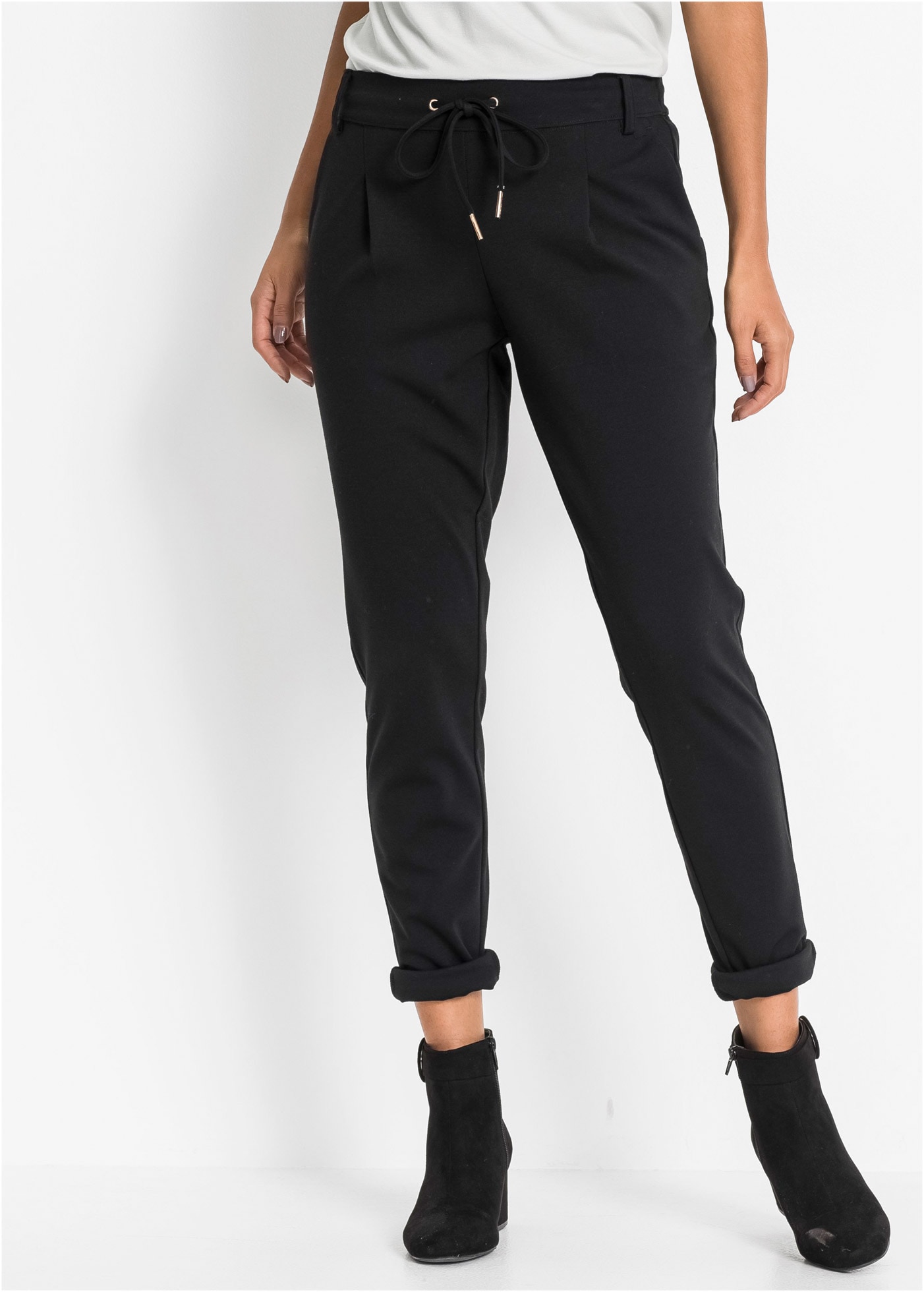 Image of bonprix Jerseyhose aus Polyester, Viskose und Elasthan, Regular Fit, casual Stil