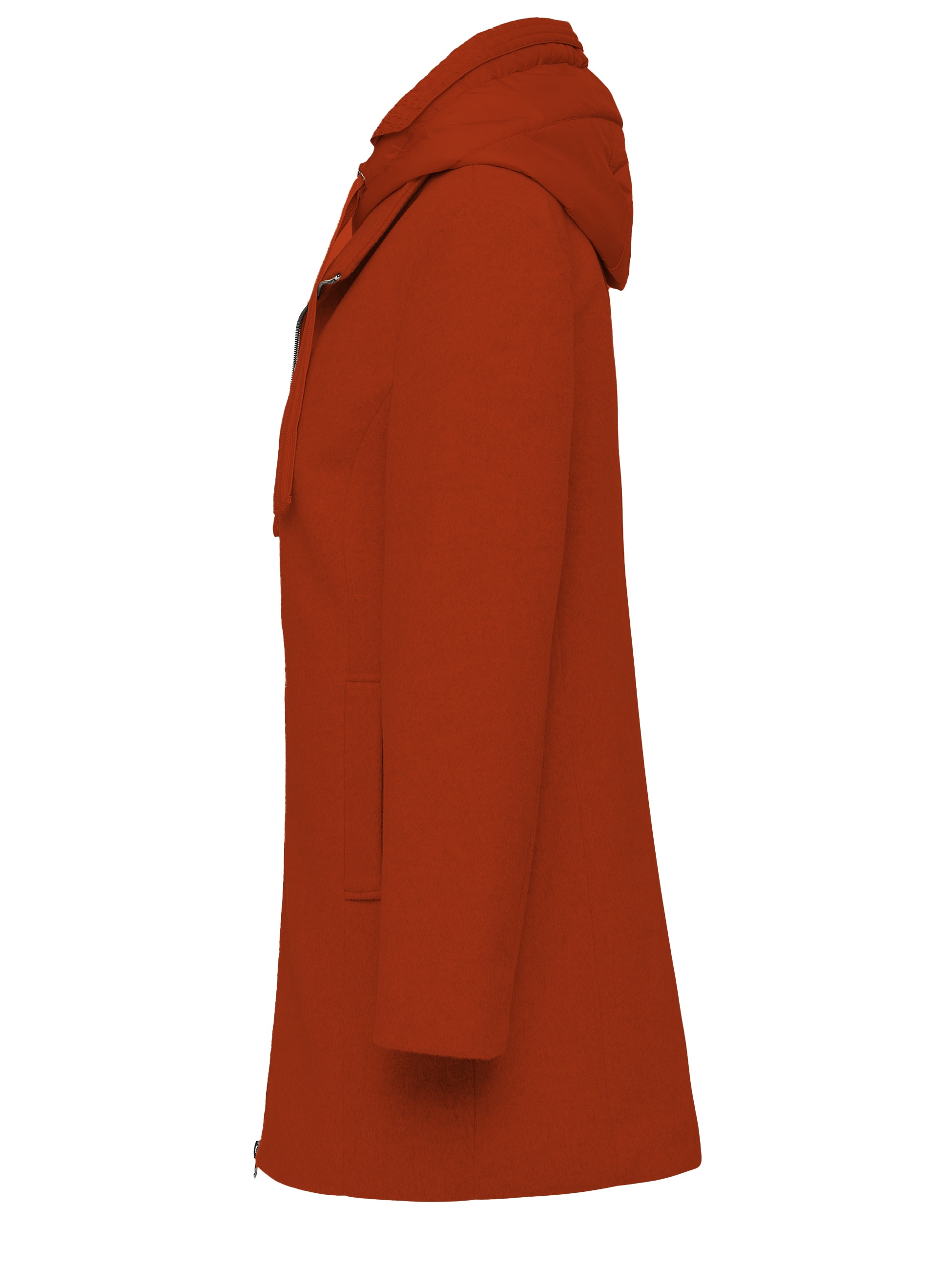 MANISA Wolljacke mit Kapuze mit herausnehmbarer Kapuze