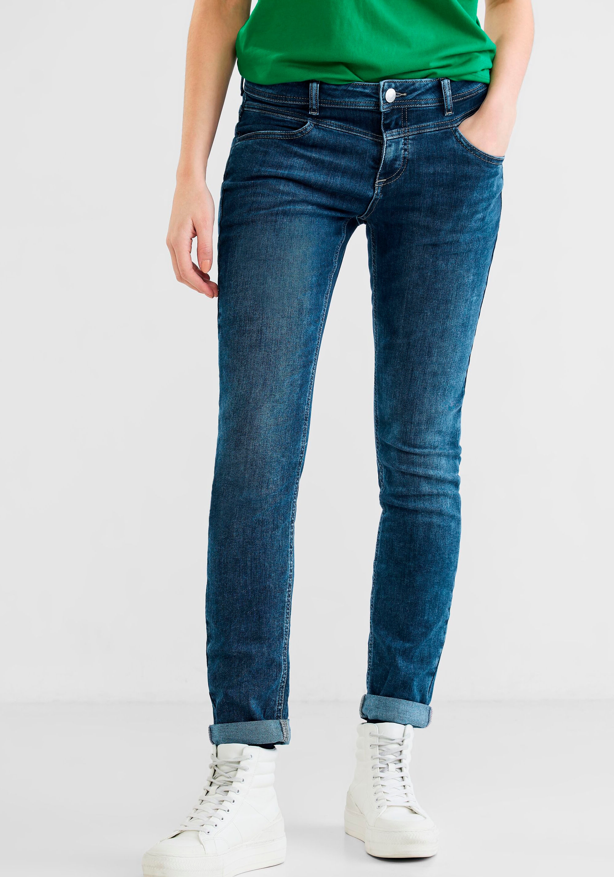 ♕ STREET ONE Slim-fit-Jeans, versandkostenfrei 4-Pocket-Style kaufen im
