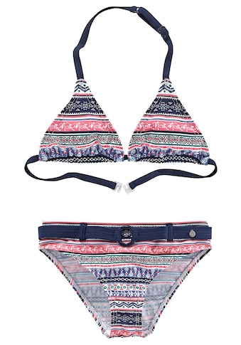 Triangel-Bikini »Barcelona Kids«, im frechen Streifen-Look