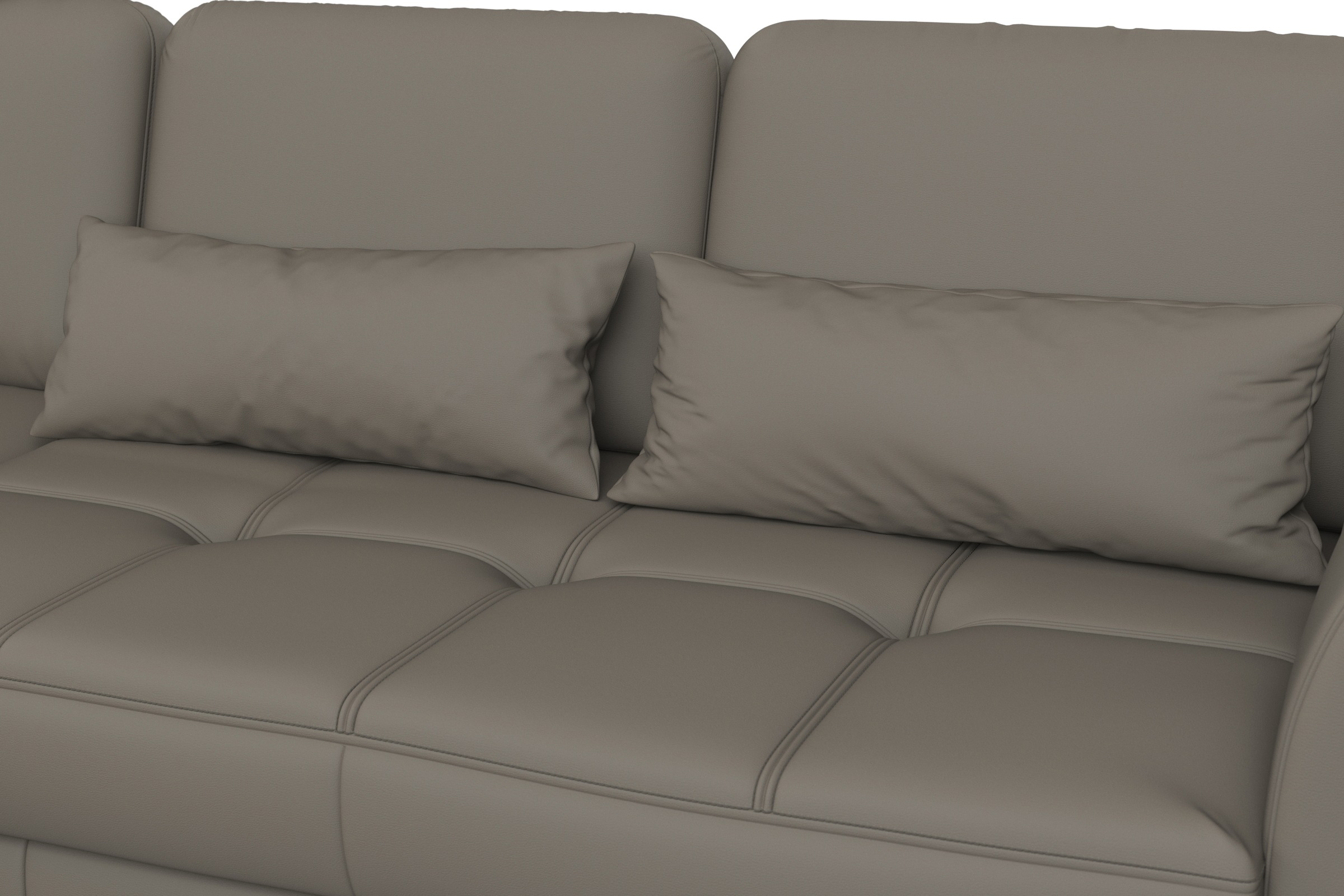 sit&more Ecksofa »Bendigo L-Form«, inklusive Sitztiefenverstellung, Bodenfreiheit 12 cm, in 2 Fussfarben