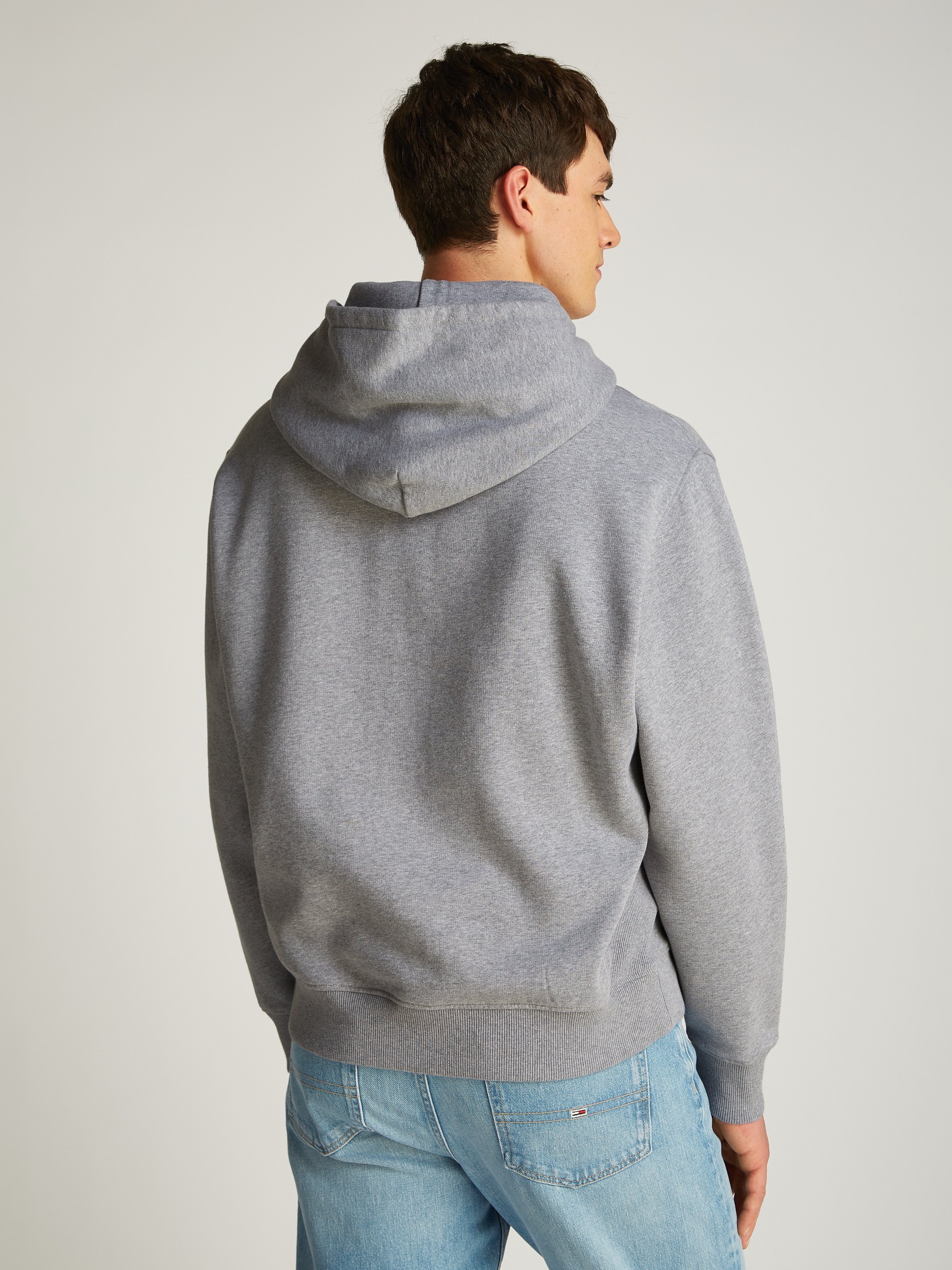 Tommy Jeans Hoodie »TJM MELANGE FLAG HOODIE«, mit grossem Logo