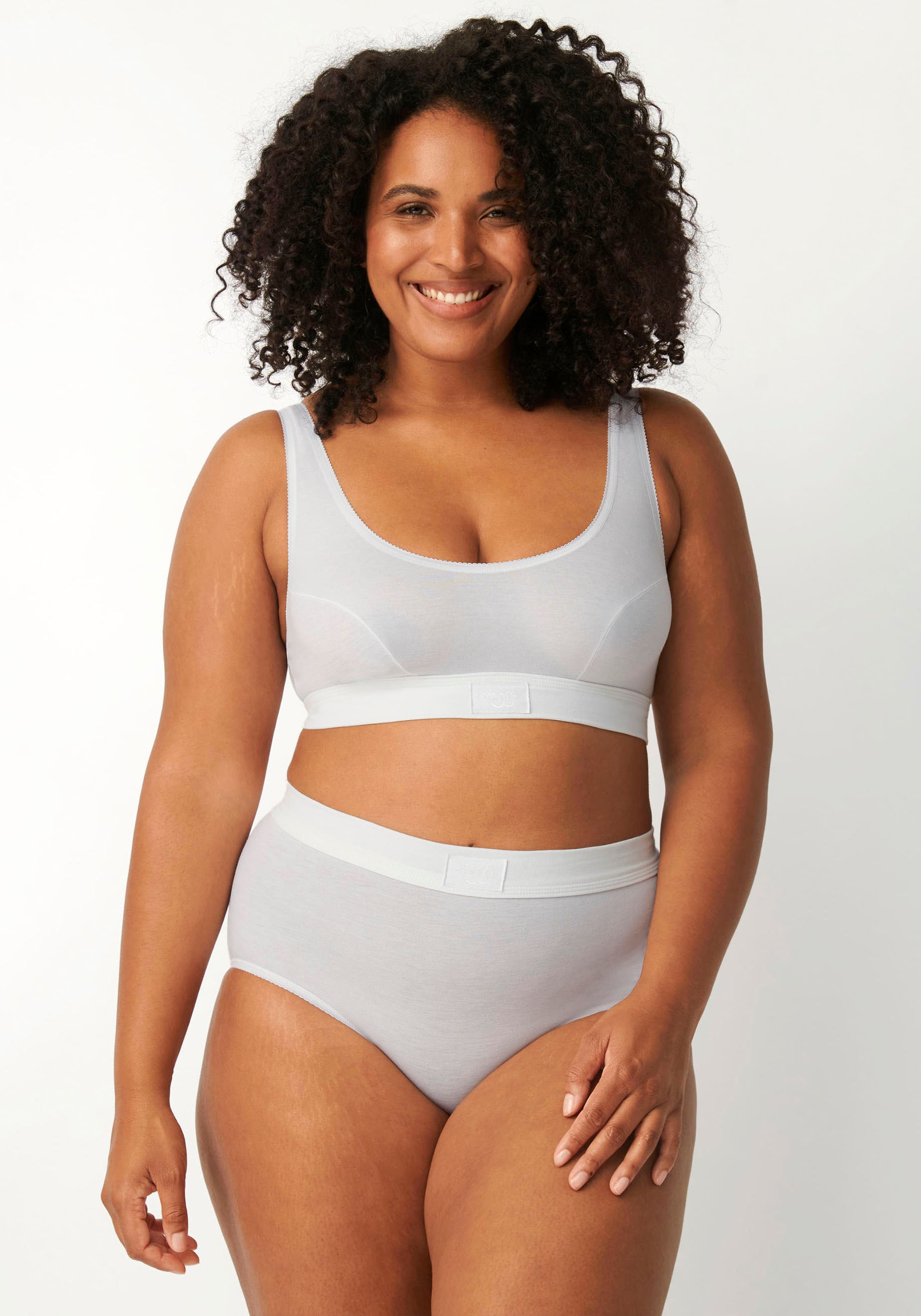 sloggi Maxislip »Double Comfort« 2er Pack,  Baumwollmix, elastisch, weich, sportlicher Look, atmungsaktiv