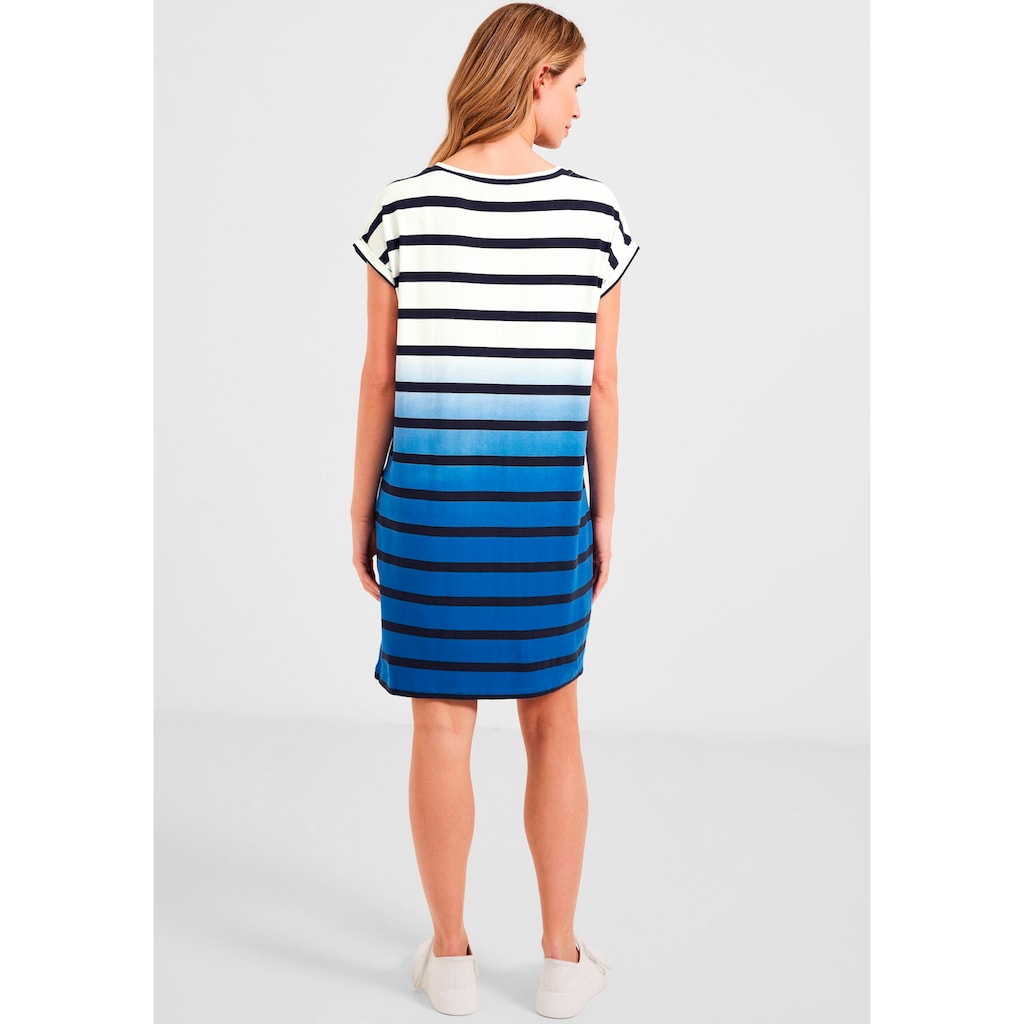 Cecil Sweatkleid »EOS_Striped Dip Dye Dress«