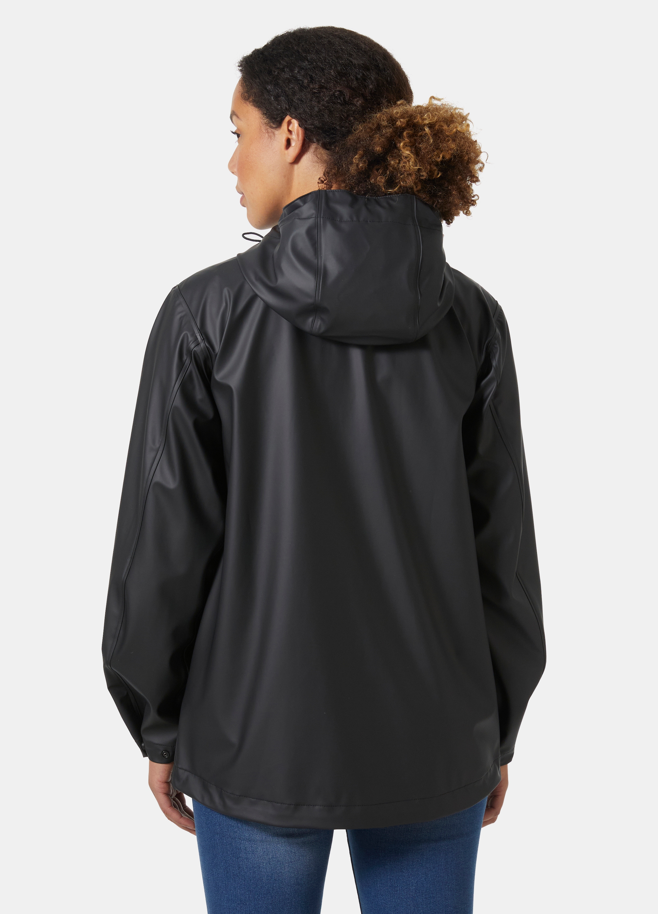 Helly Hansen Veste de pluie »W MOSS JACKET« avec capuche avec col montant, coupe-vent, tissu PU imperméable