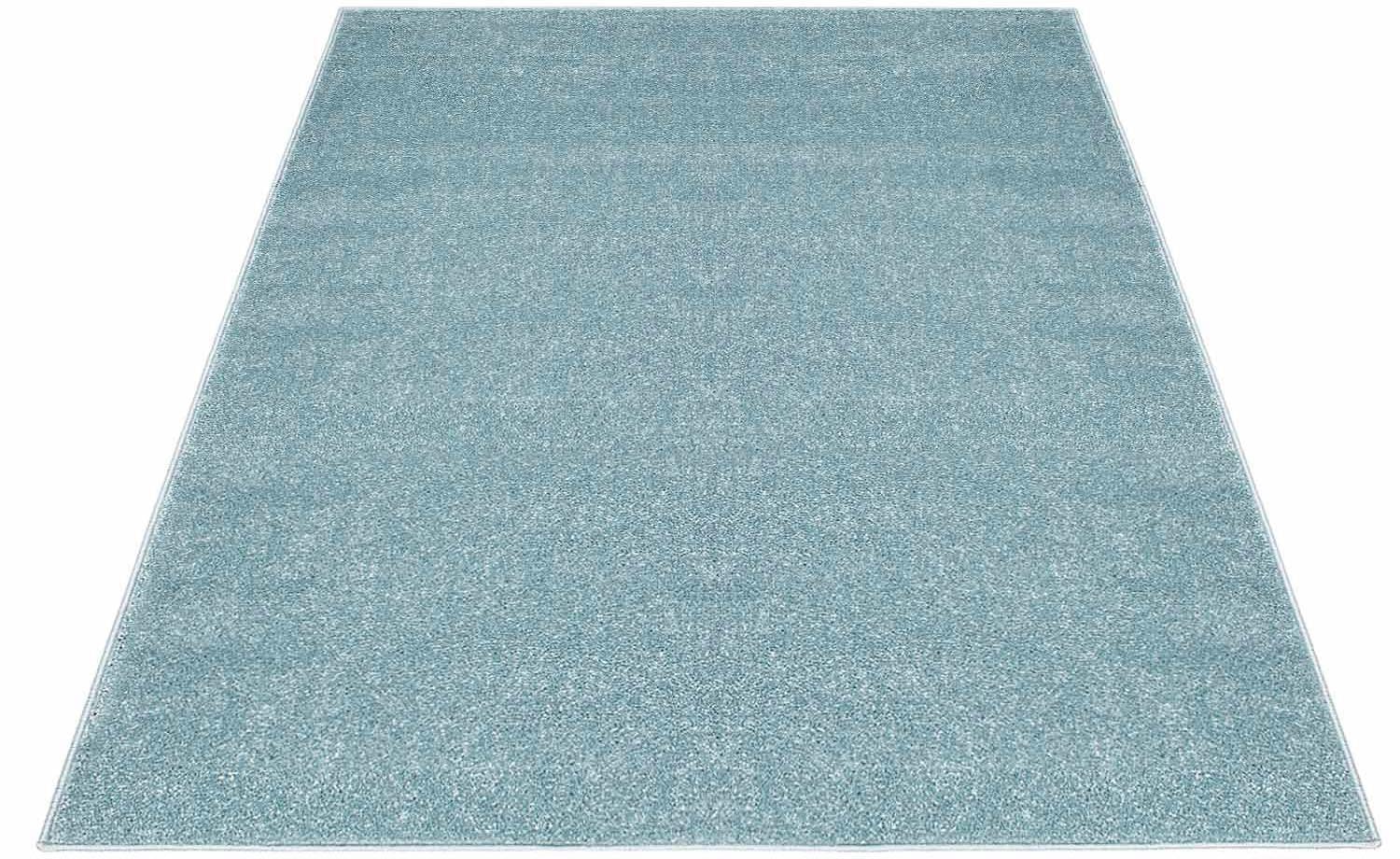 Carpet City Teppich »Moda Soft 2081«, rechteckig, 11 mm Höhe, Kurzflor, Uni-Farben, Weicher Flor