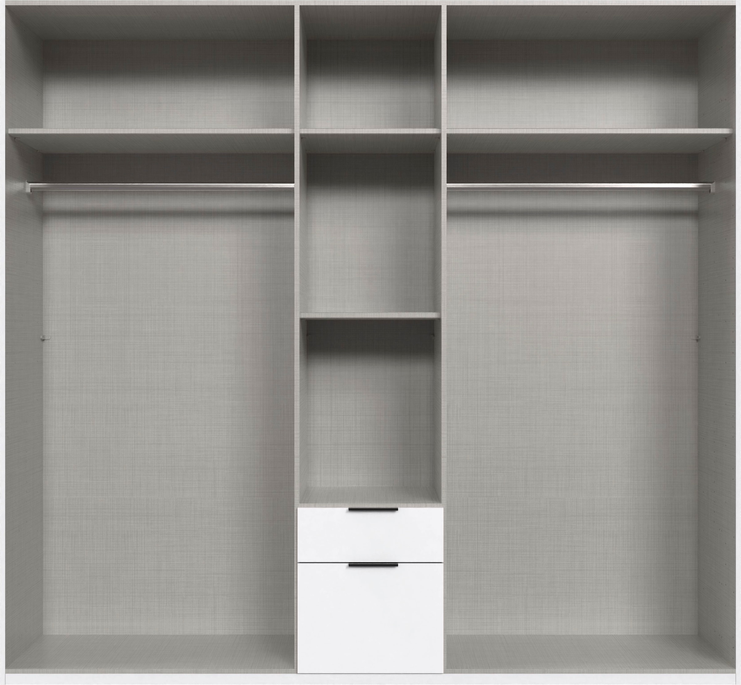 Wimex Armoire à portes battantes »Mugano« mit langen oder kurzen Griffen aus Metall,  in vielen Breiten, 208 oder 236 cm hoch, Made in Germany