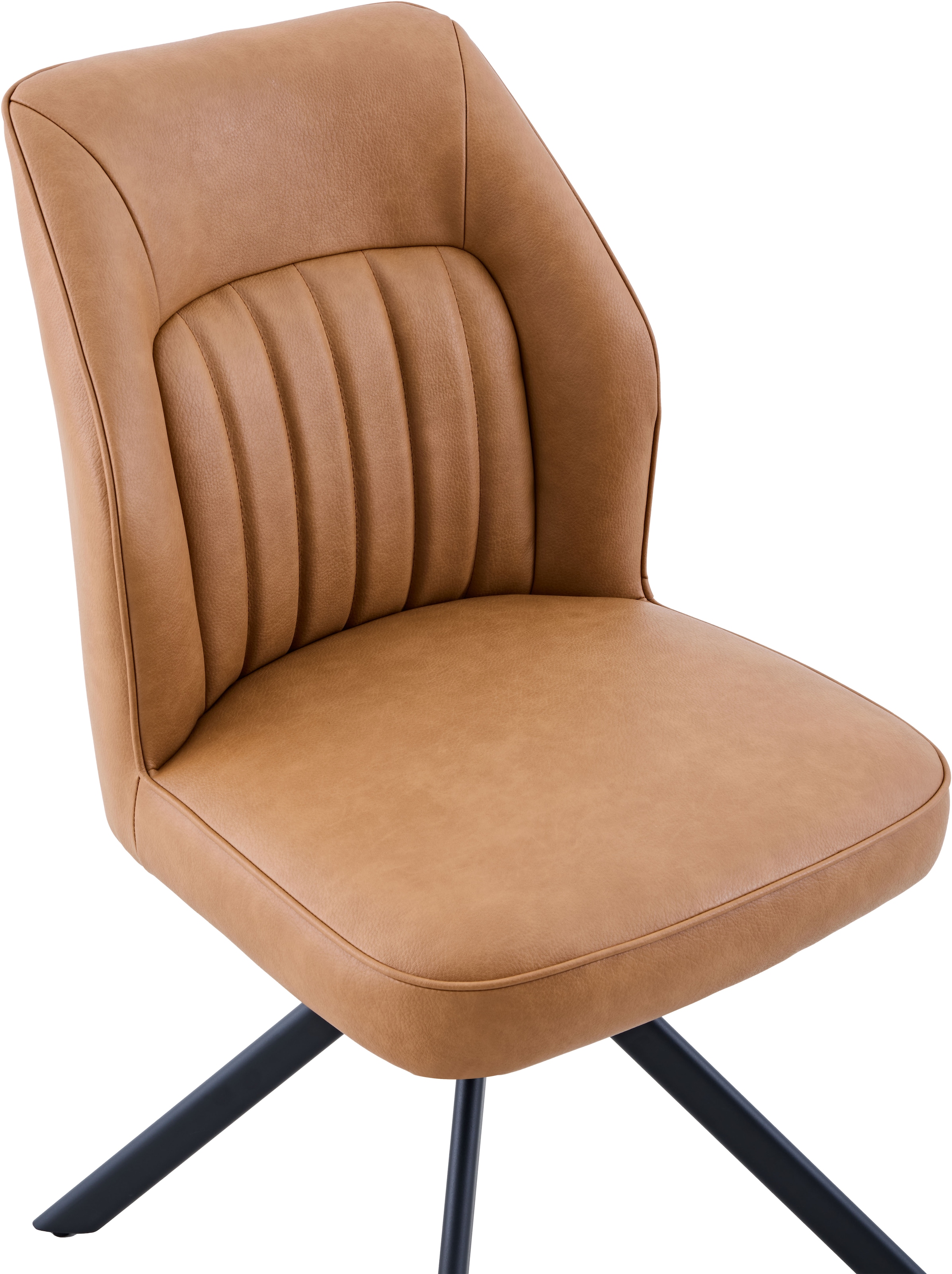 HELA Chaise à 4 pieds »PRIZZI« (Ensemble) 1 cuis4-Fuss, 360° drehbar, Gestell oval, gepolstert, Lederoptik
