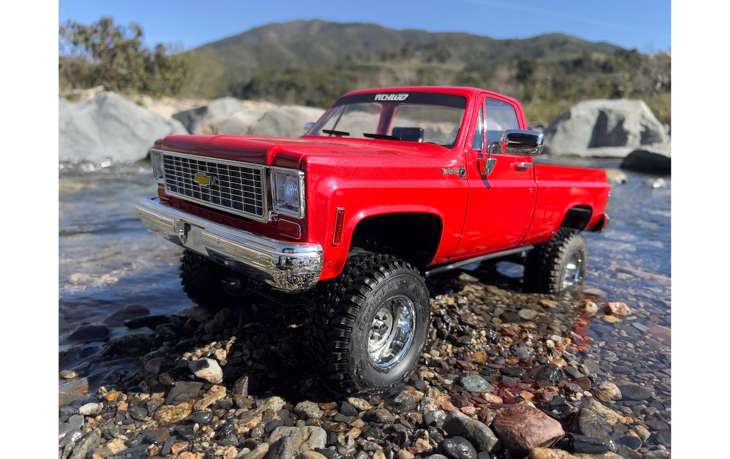 RC-Monstertruck »RC4WD Trail Finder 2 LWB Chevy K10 Rot, RTR,«, Lackiert