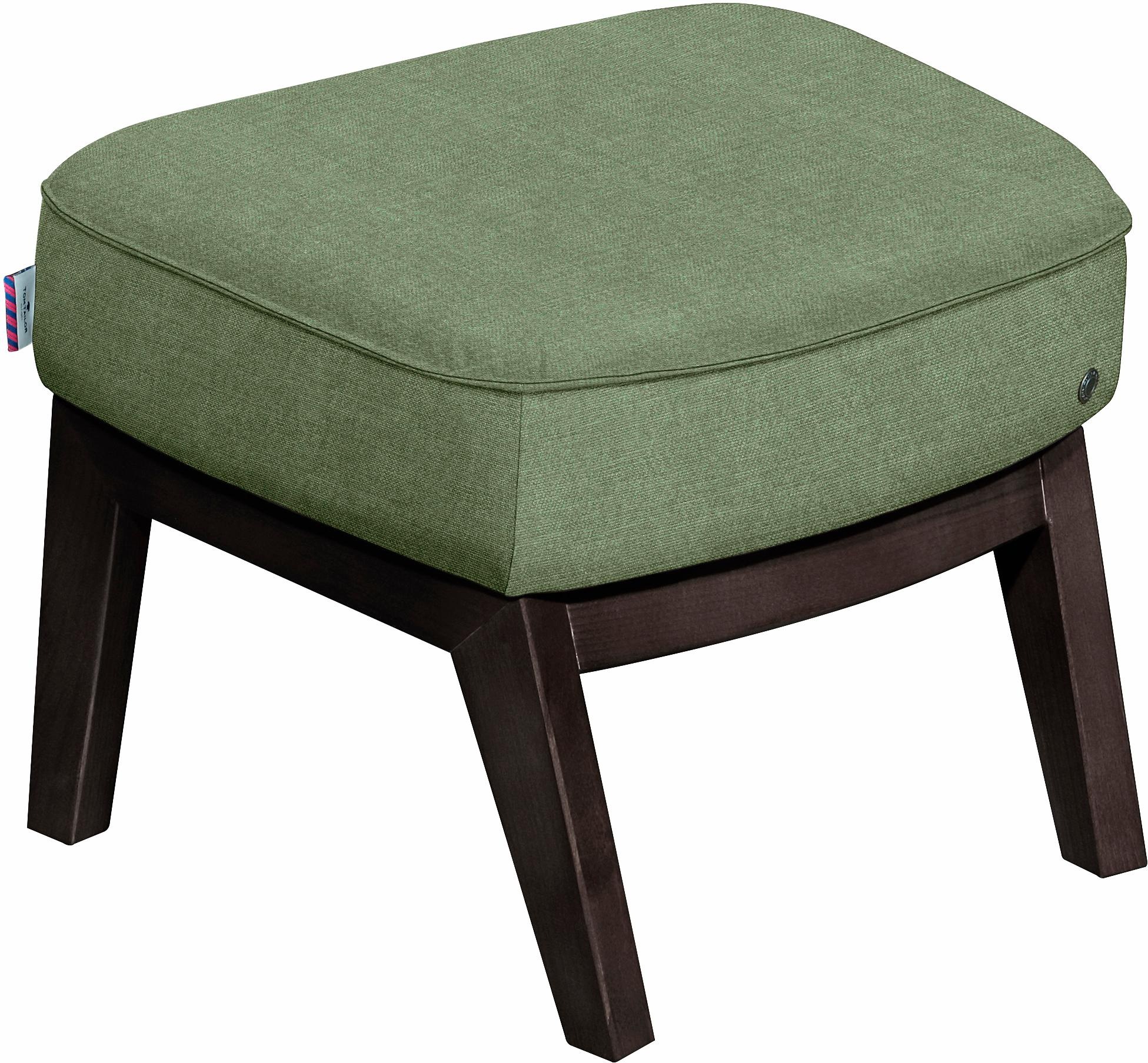 Image of TOM TAILOR Hocker »COZY«, mit Kedernaht, Füsse wengefarben bei Ackermann Versand Schweiz