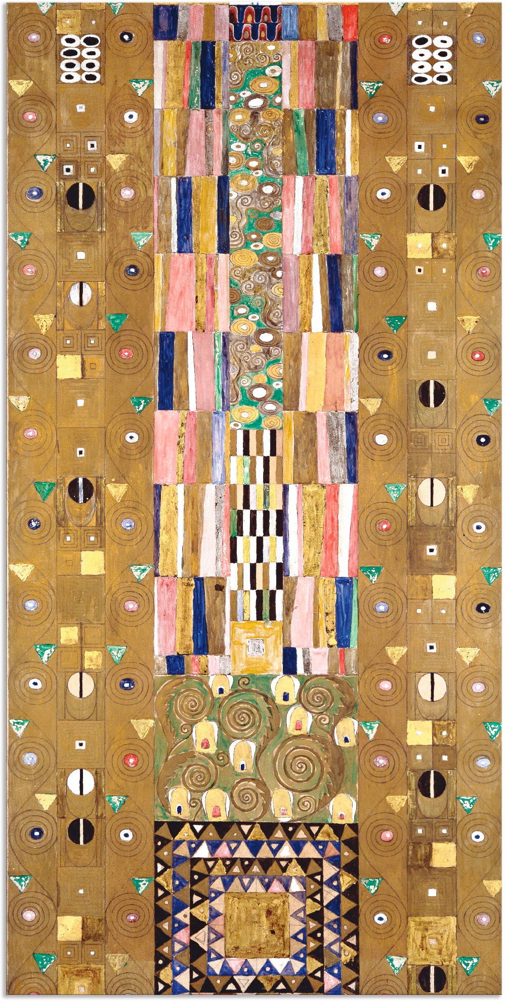 Image of Artland Wandbild »Werkvorlage zum Stocletfries. Schmalwand«, Muster, (1 St.), in vielen Grössen & Produktarten - Alubild / Outdoorbild für den Aussenbereich, Leinwandbild, Poster, Wandaufkleber / Wandtattoo auch für Badezimmer geeignet bei Ackermann Versa