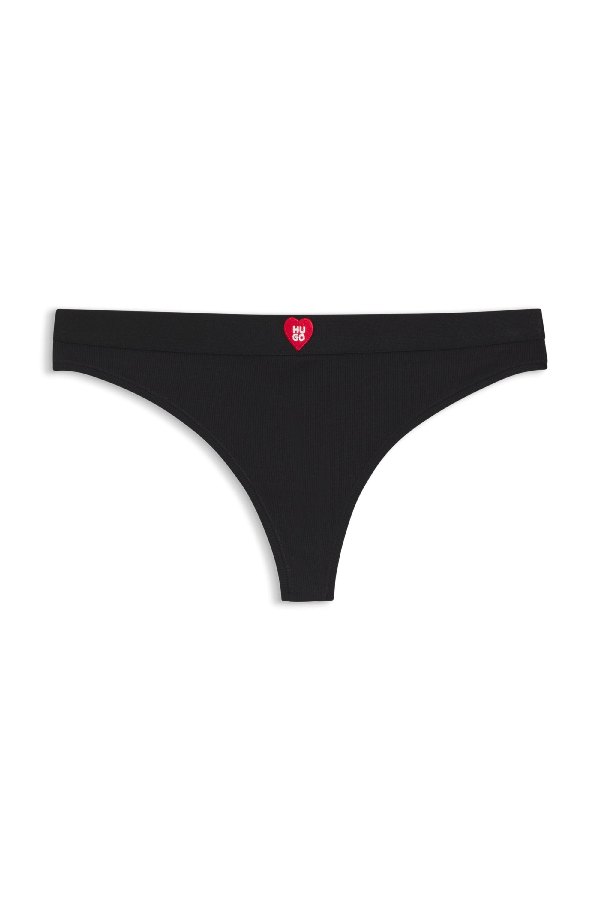 HUGO Underwear String »HUGO HEART« en microfibre douce de qualité