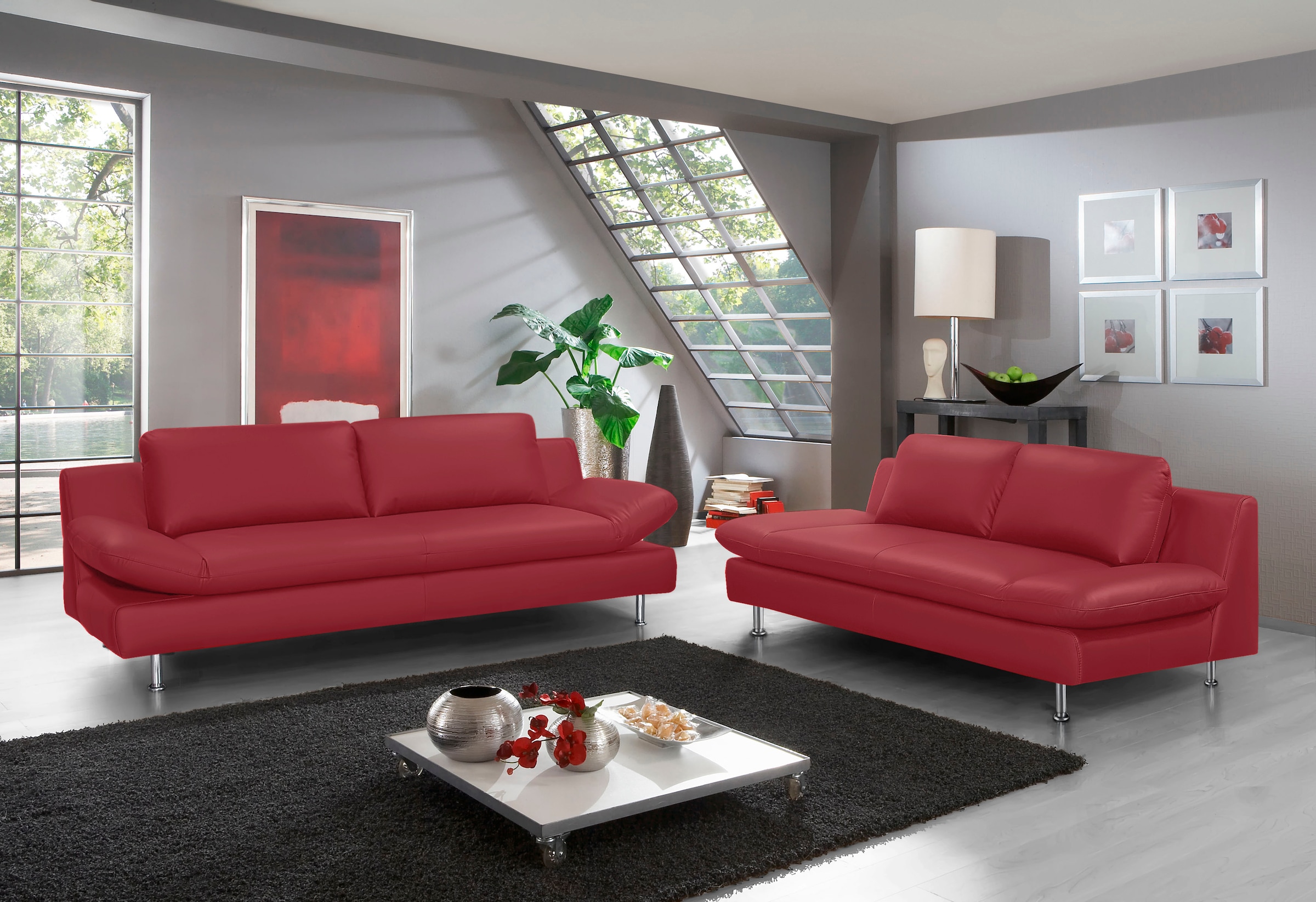 Image of PLACES OF STYLE Polstergarnitur "Redding" Set, 2 Stk. tlg. bestehend aus 2- und 3-Sitzer