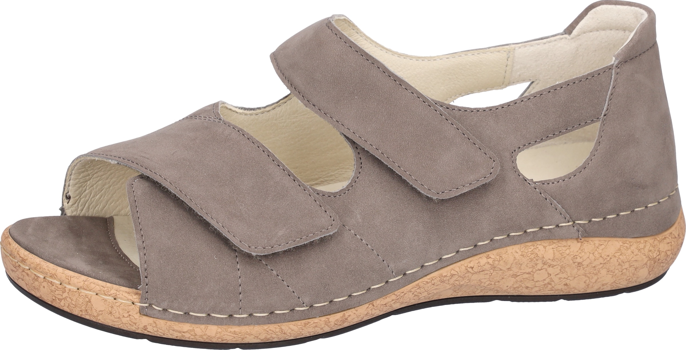 Image of Waldläufer Sandale "K-Heliett", Sommerschuh, Sandalette, Keilabsatz, in Komfortweite K (= extraweit)