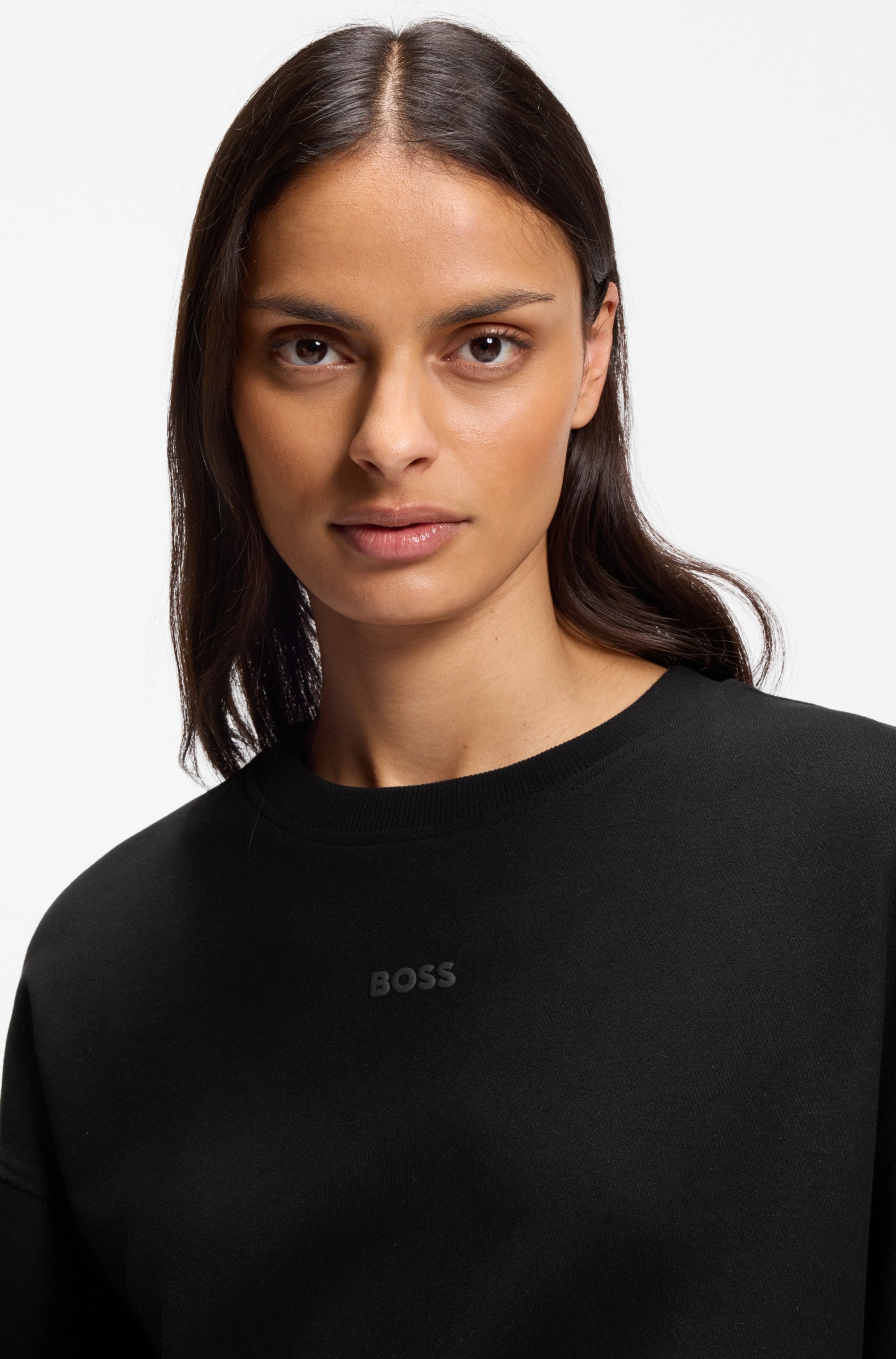 BOSS ORANGE Sweatshirt »Eteia Premium Damenmode«, oversized, Rundhals, mit BOSS Logo

