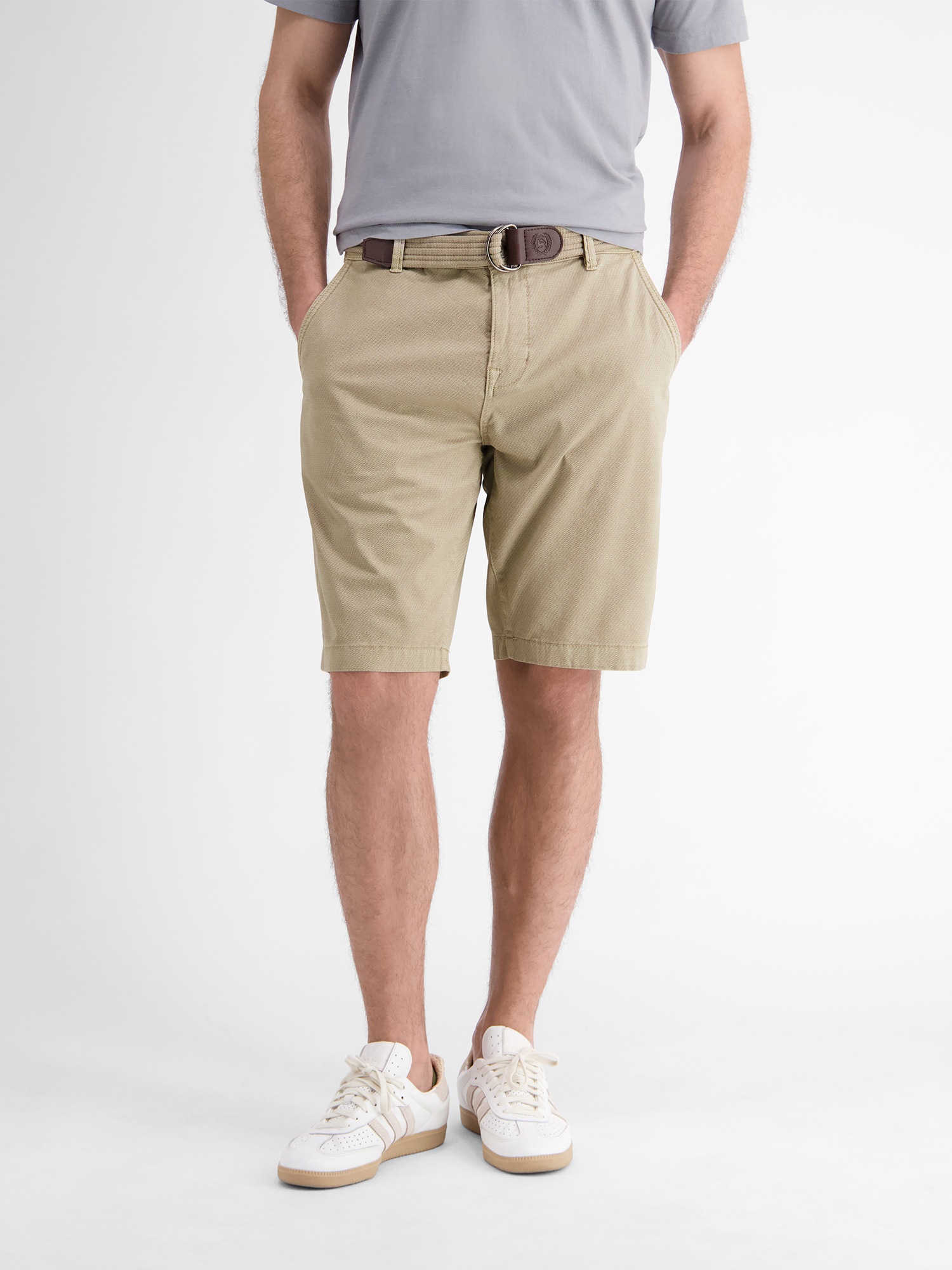 LERROS Bermudas »LERROS Chino-Bermuda mit Gürtel«