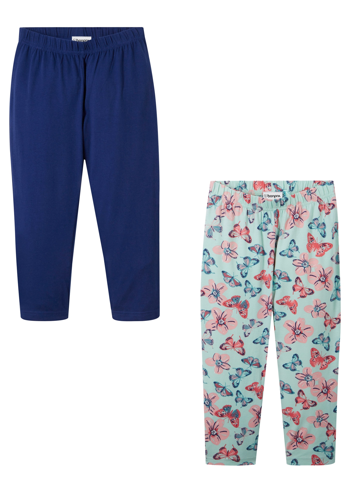 bonprix Corsaire  aus Baumwolle und Elasthan, mit elastischem Taillenbund, 3/4-Länge