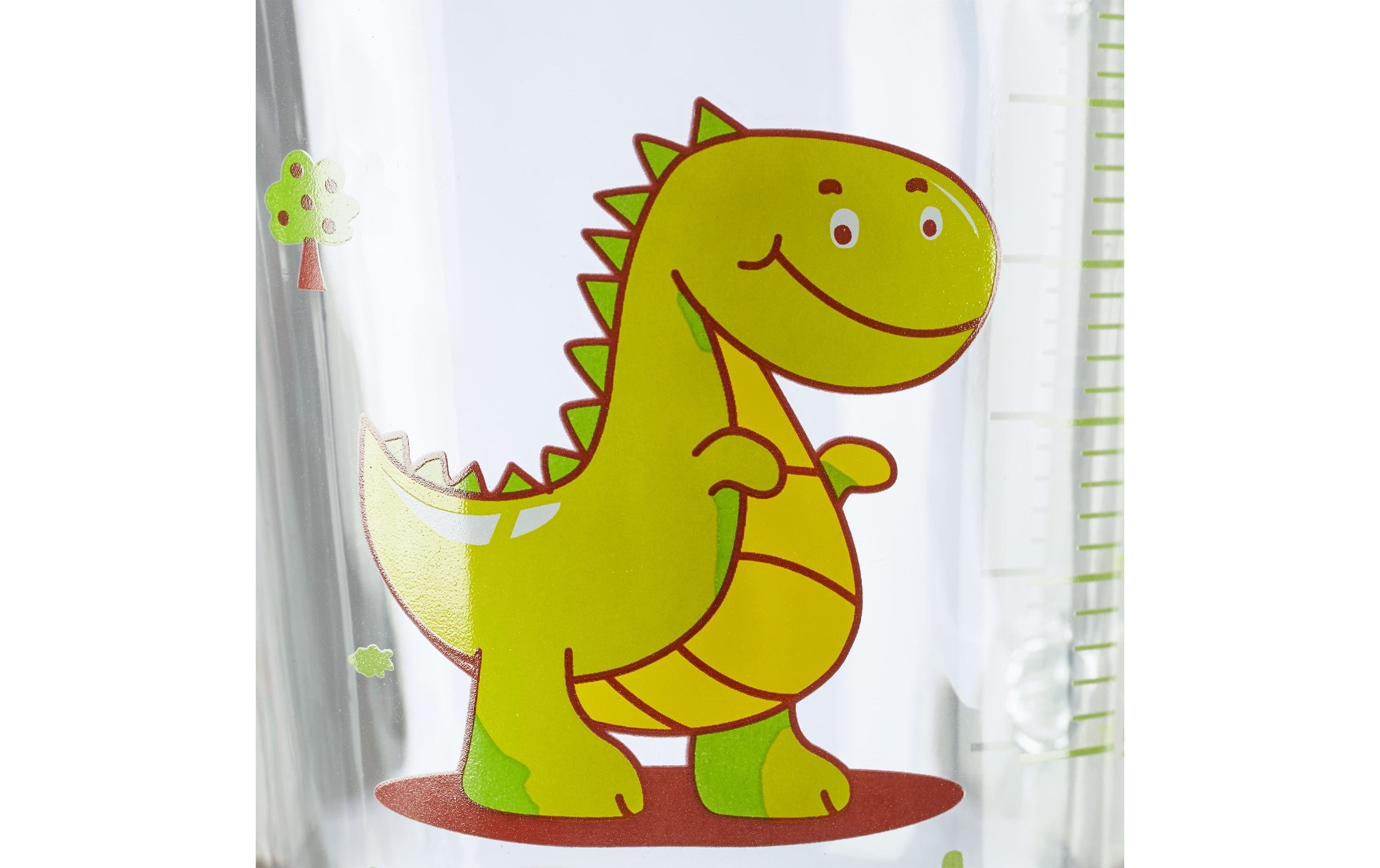 relaxdays Kinderbecher »Dino 400 ml 2er Set, Glas«