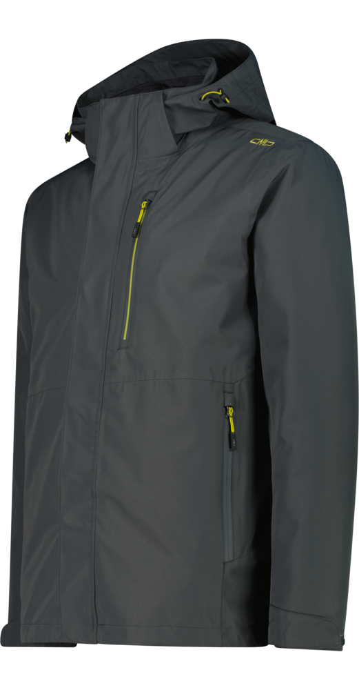 CMP 3-in-1-Funktionsjacke »MAN JACKET ZIP HOOD DETACHABLE INN.JACKET« 2 Stk. tlg. mit Kapuze 2-teiliges Design, mit herausnehmbarer Innenjacke, sportlicher Stil
