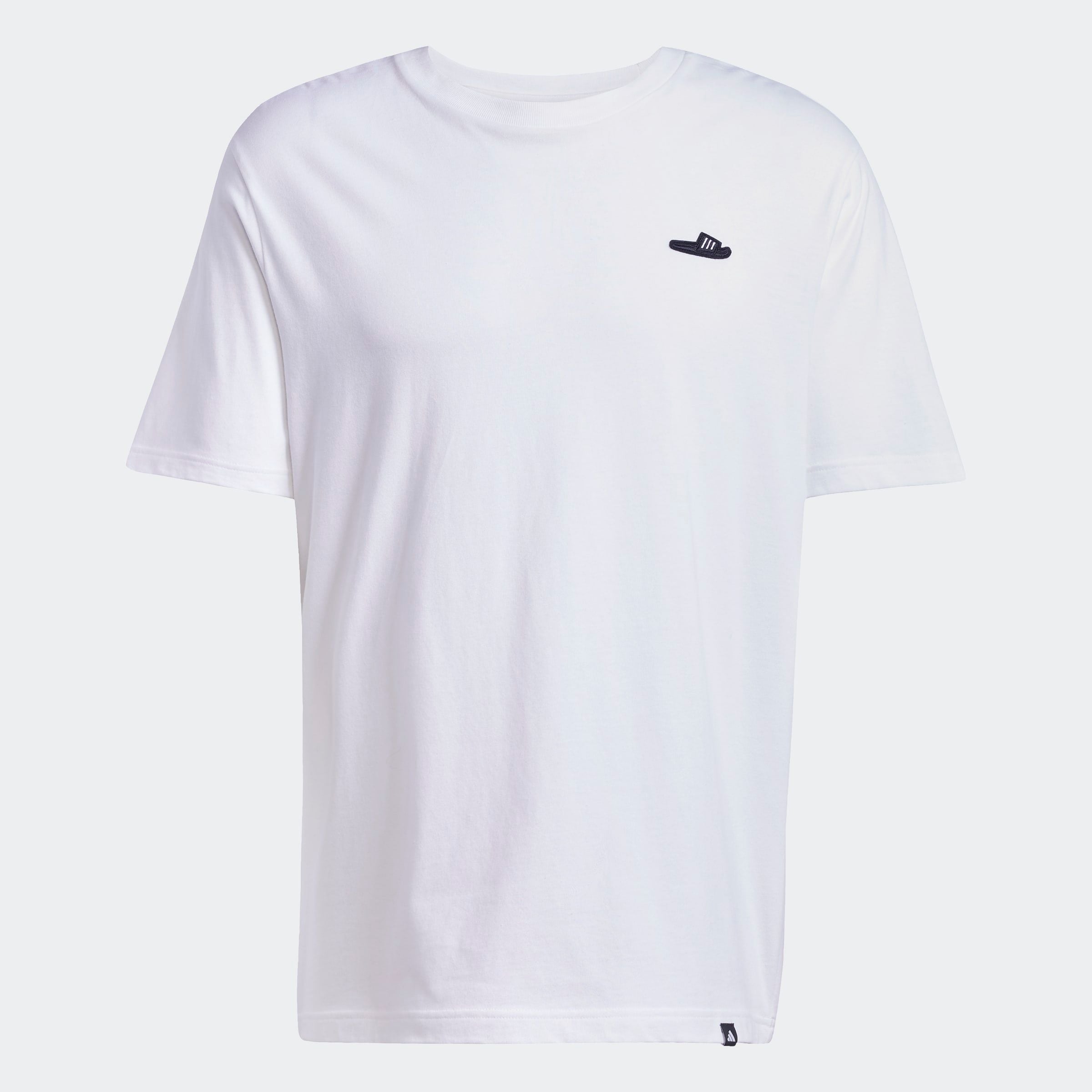 adidas Sportswear T-Shirt »M L SLIDE TEE«, mit adidas Badeschlappen-Grafik, weiche Baumwolle