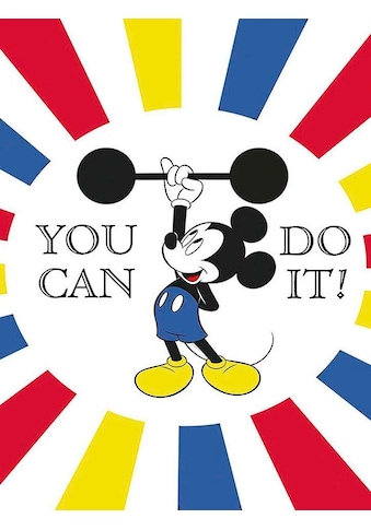 Poster »Mickey Mouse Do it«, Disney, (1 St.), Kinderzimmer, Schlafzimmer, Wohnzimmer