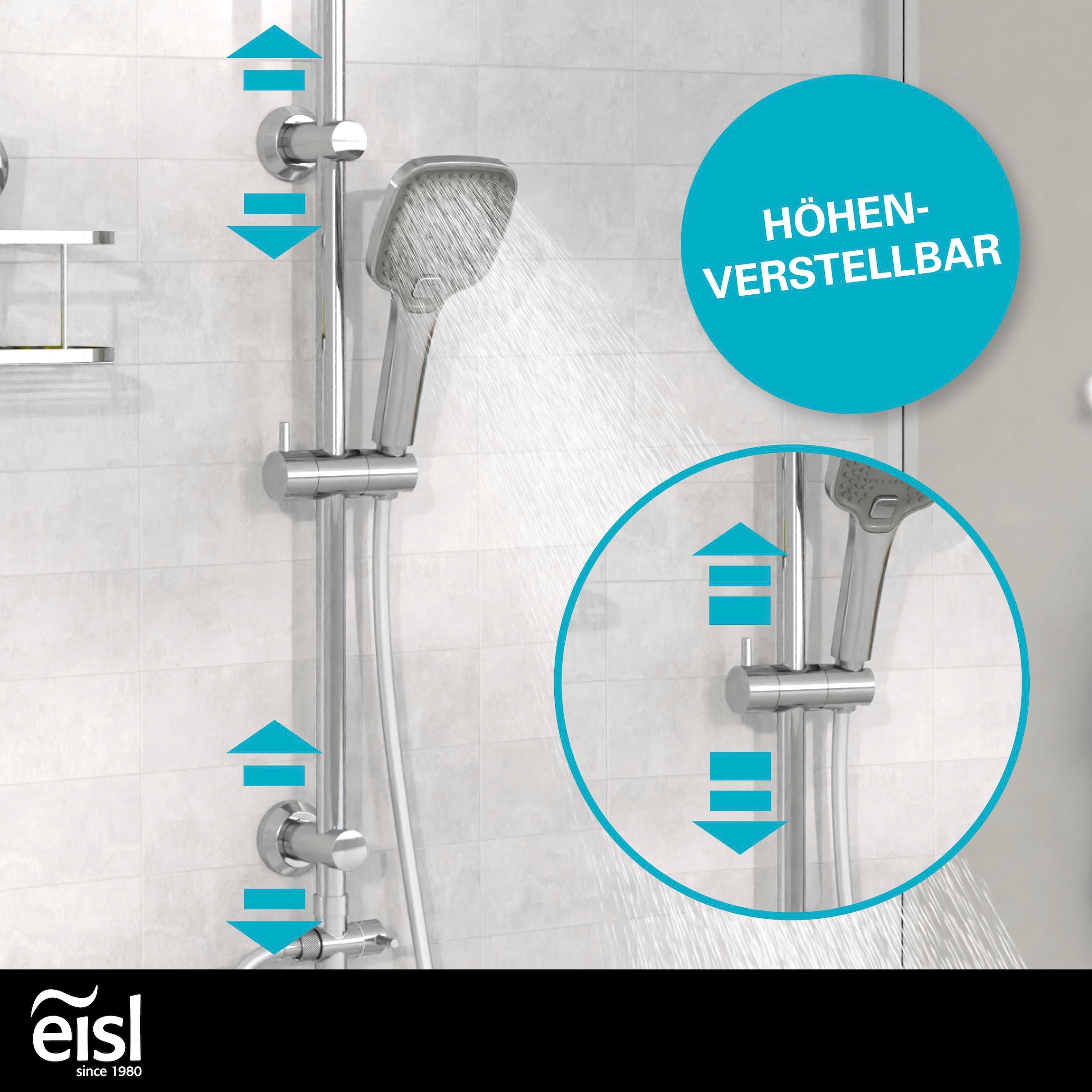 Eisl Duschsystem »EASY DELUXE« Regendusche, Antikalk, höhenverstellbar, inkl. Duschabzieher