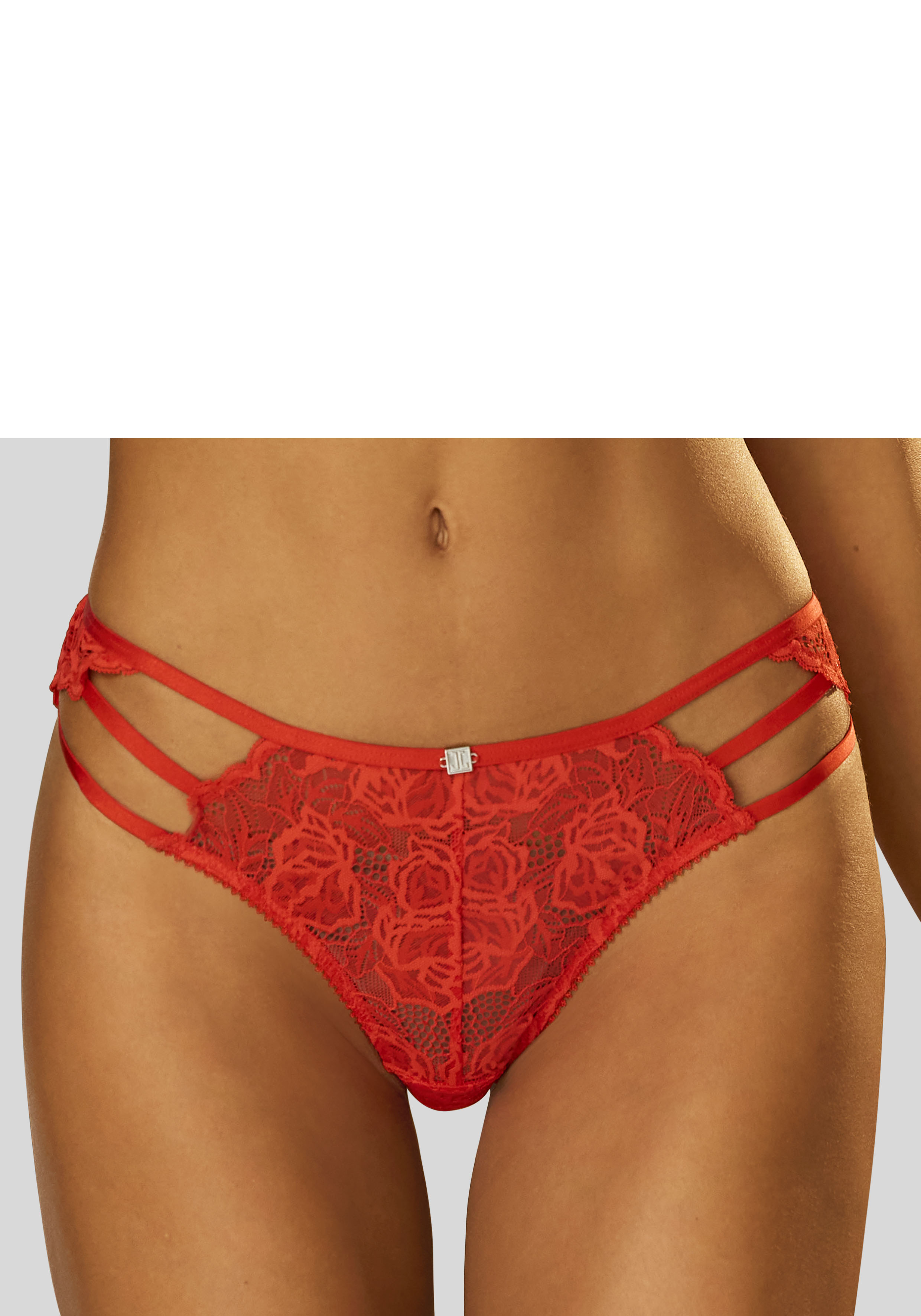 Panty, aus edler Spitze mit aufregender Bänder-Optik