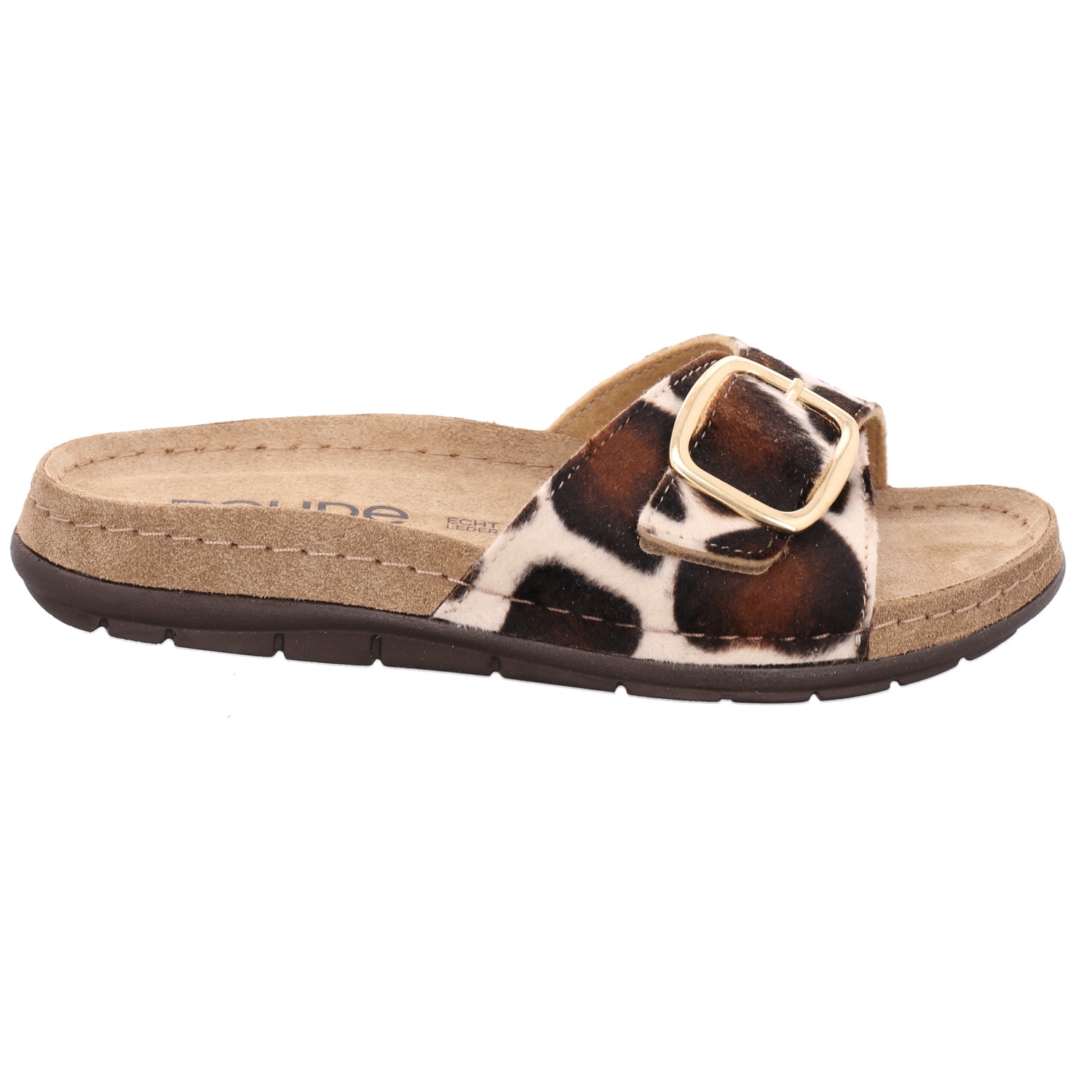Rohde Pantolette »Rodigo Giraffe«  chaussure d'été, chaussure de vacances avec imprimé peau de vache