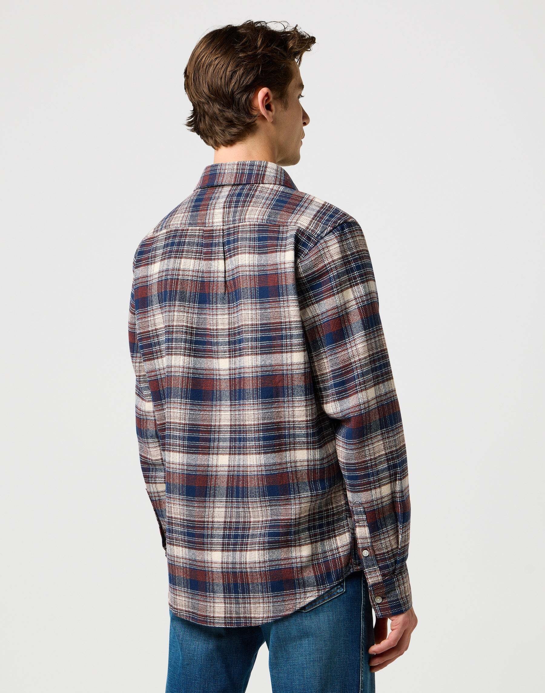 Wrangler Langarmhemd »WRANGLER Langarmhemd Brushed 1 Pkt Shirt«