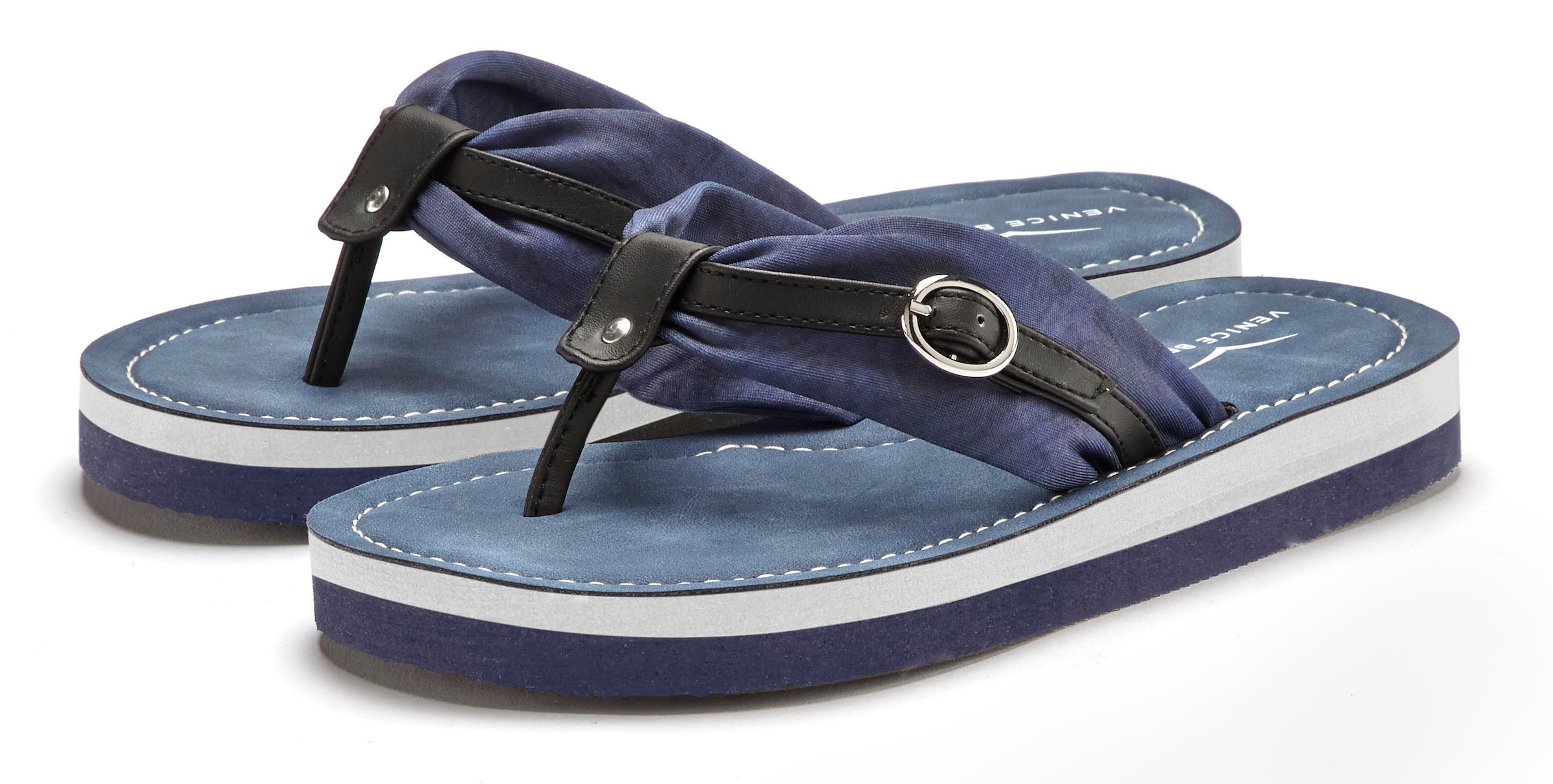 Image of Venice Beach Badezehentrenner "Sandale, Badeschuh, Pantolette, Badelatsche, Flip Flop, Badeschlappe" Zehentrenner mit wasserabweisender und leichter Sohle VEGAN