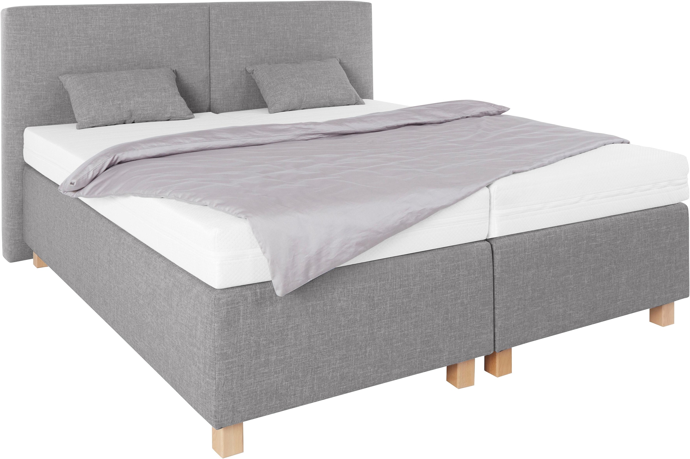 Image of Westfalia Schlafkomfort Boxspringbett mit Zierkissen