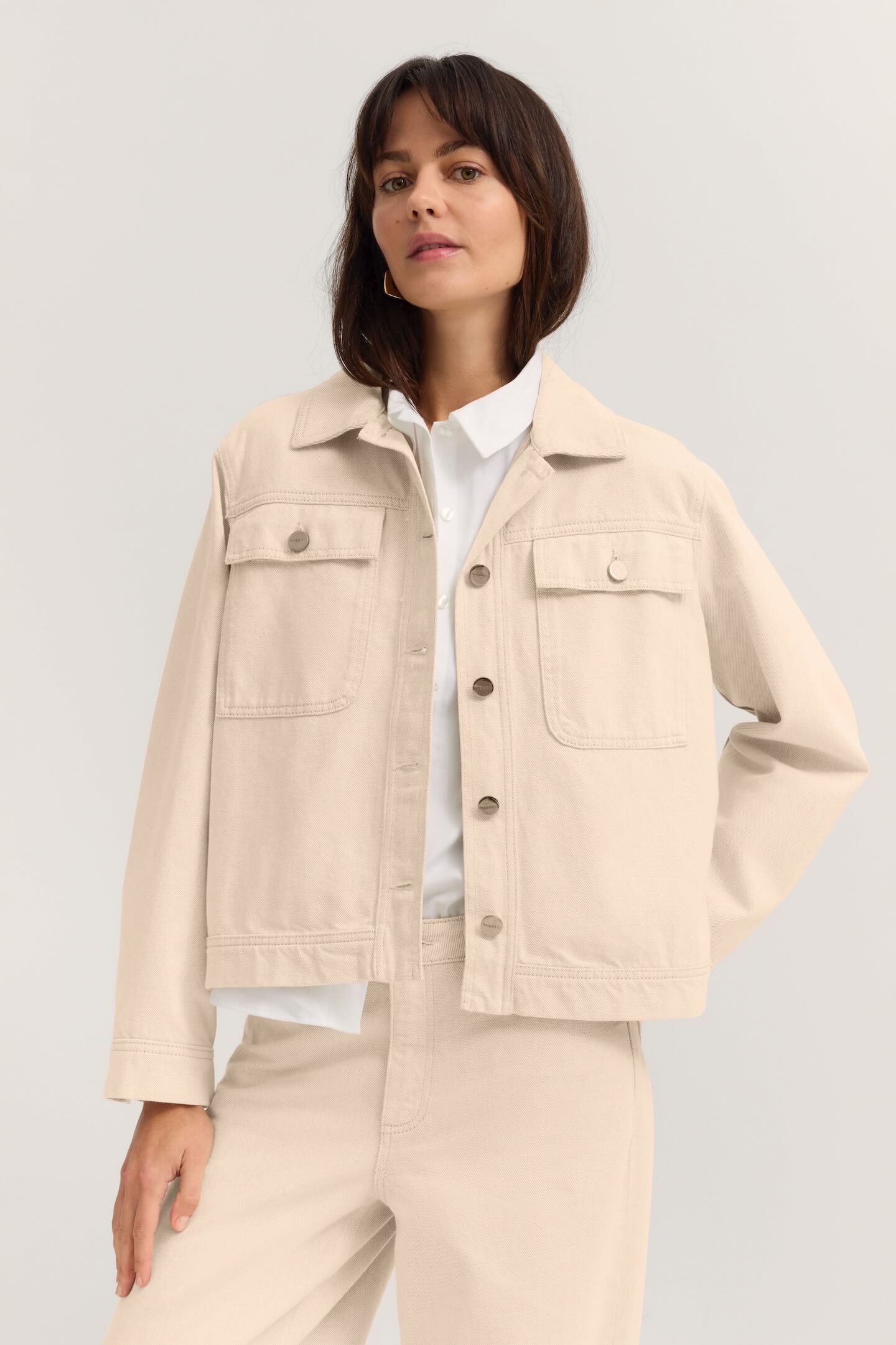 Image of bugatti Jeansjacke "Loose Fit" aus Baumwolle mit Hemdkragen