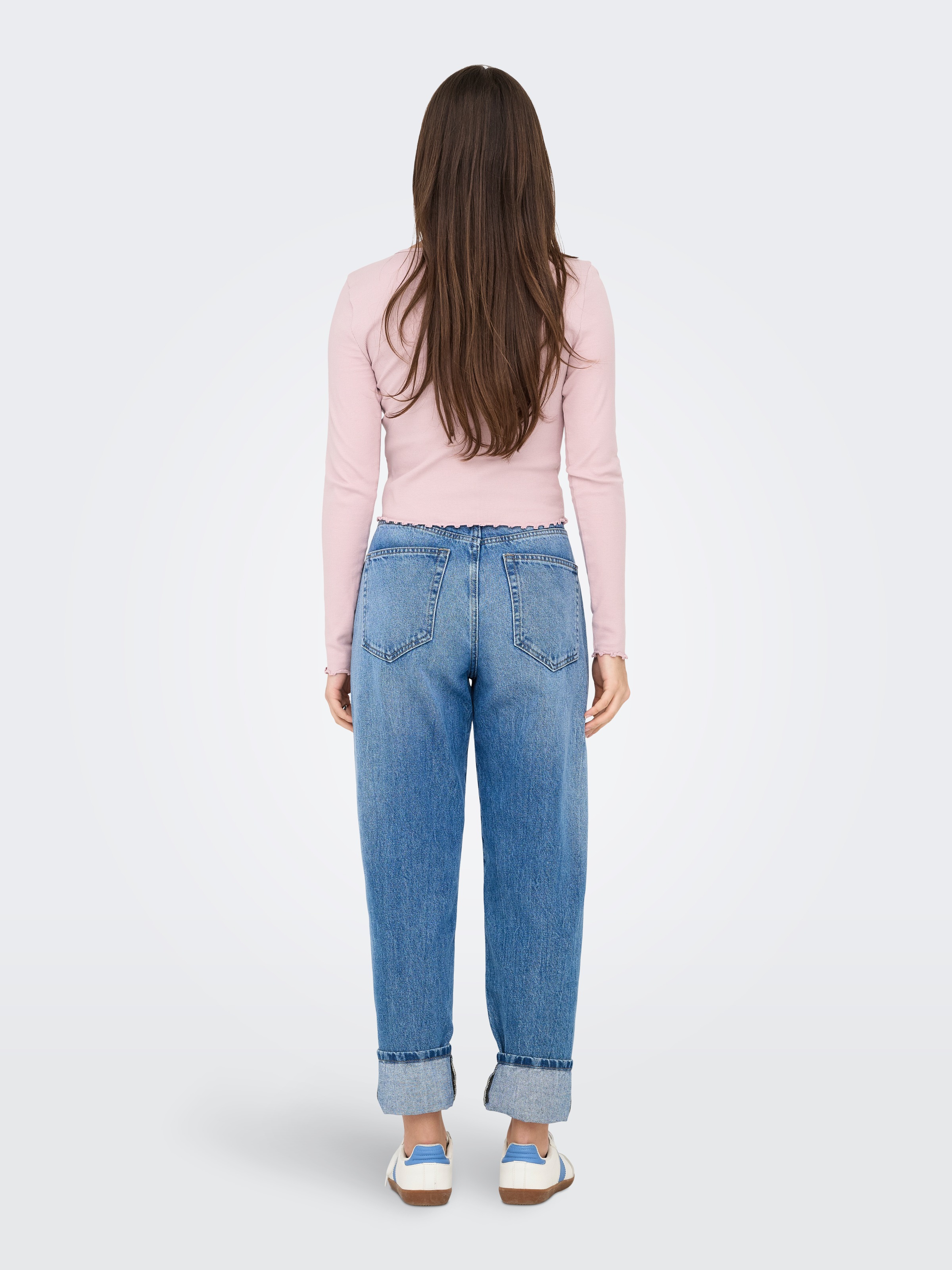 ONLY Langarmshirt »ONLBETTY L/S V-NECK TOP CC JRS«