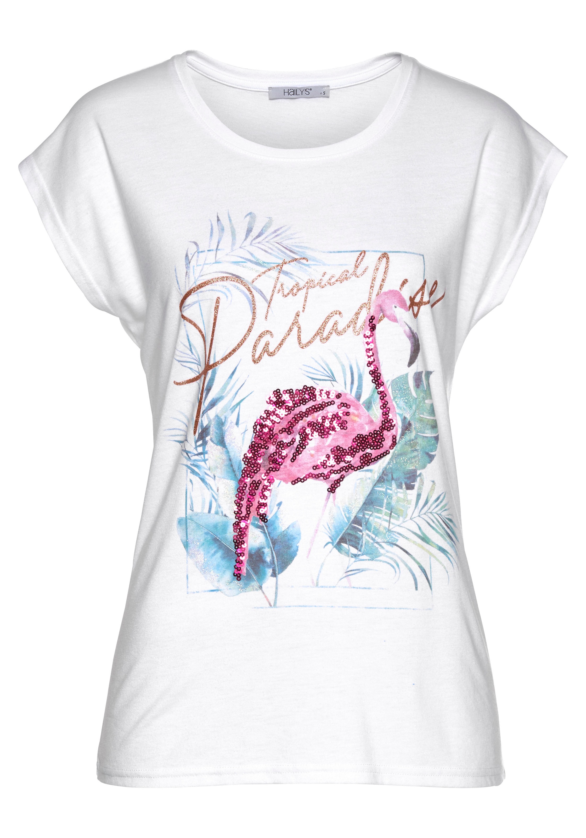 Image of HaILY’S T-Shirt »LILLI«, mit Pailletten Print bei Ackermann Versand Schweiz