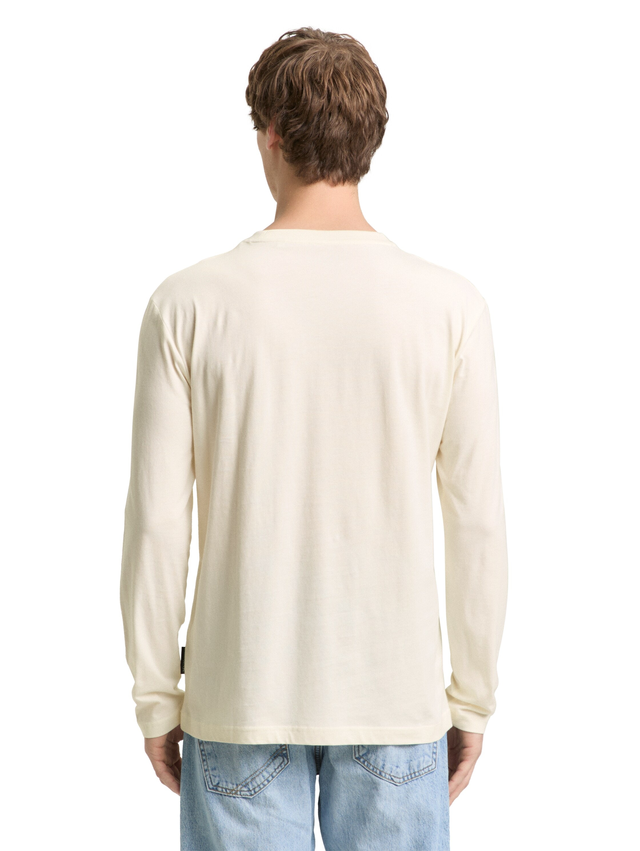 TOM TAILOR Denim T-shirt à manches longues Avec broderie logo sur la poitrine