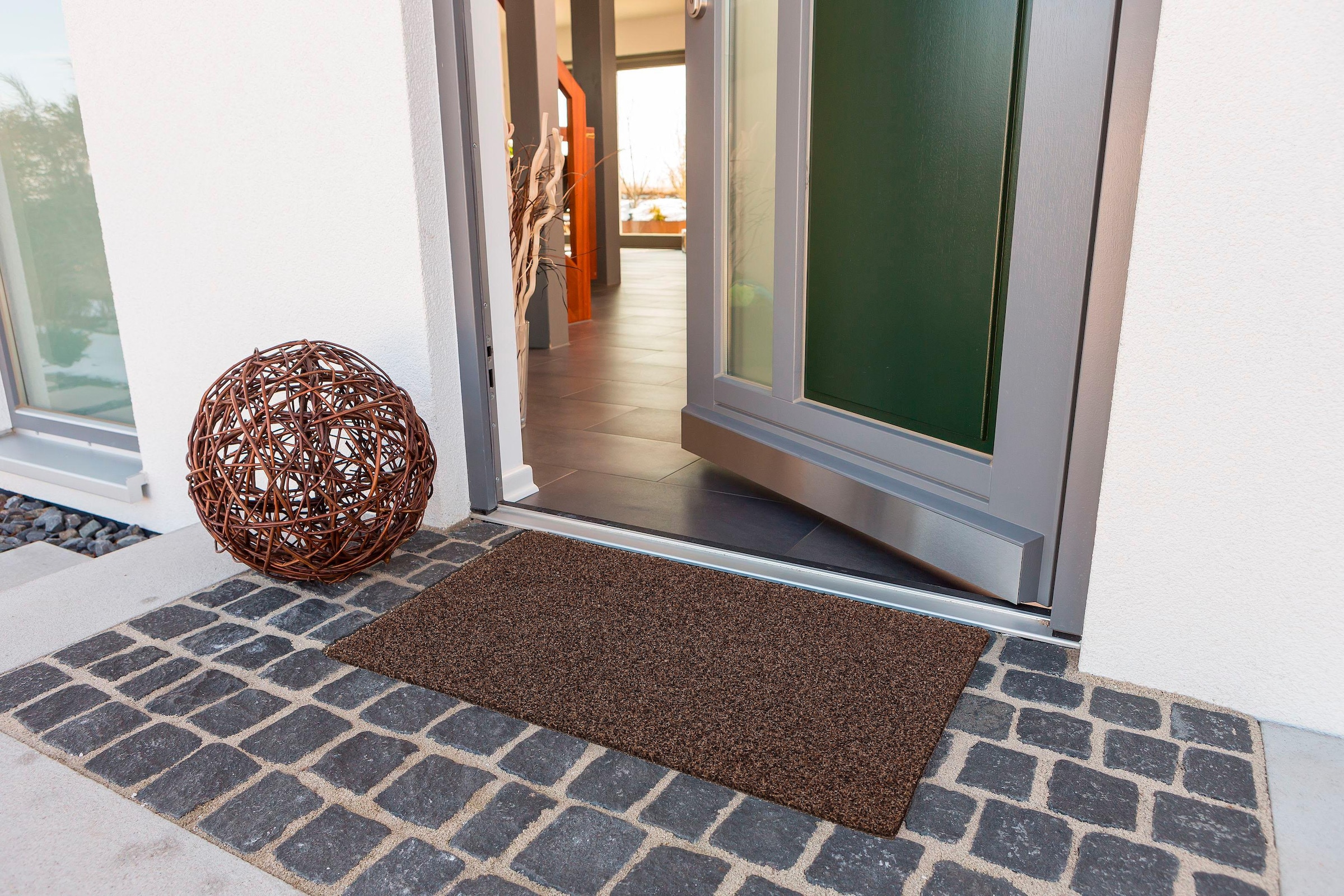 ASTRA Fussmatte »Brush Line 240« rechteckig 11 mm Höhe Türmatte, Schmutzfangmatte, In -und Outdoor geeignet