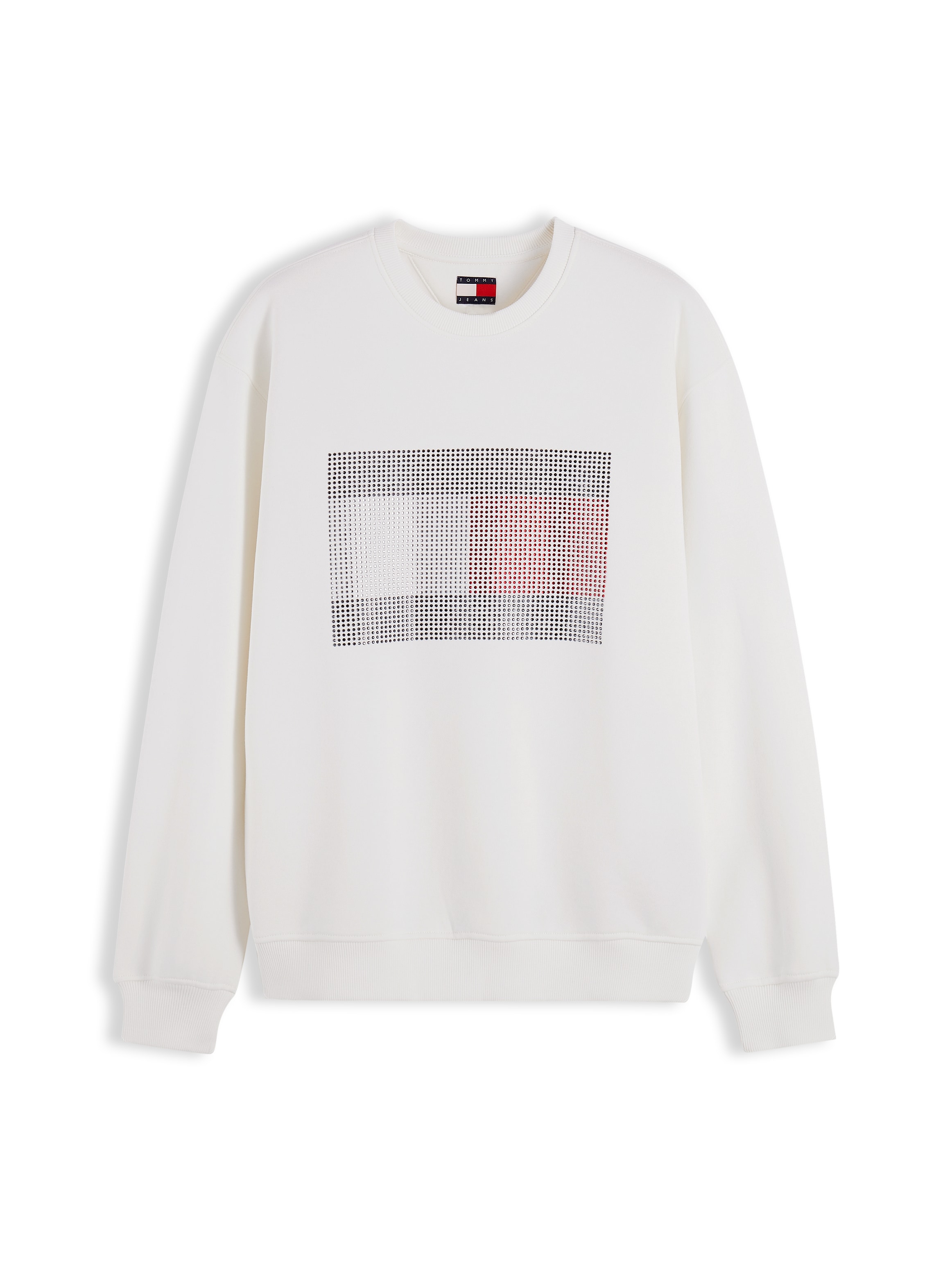 Image of Tommy Jeans Sweatshirt "TJW FLAG BLING SWEATSHIRT", Baumwollmischung