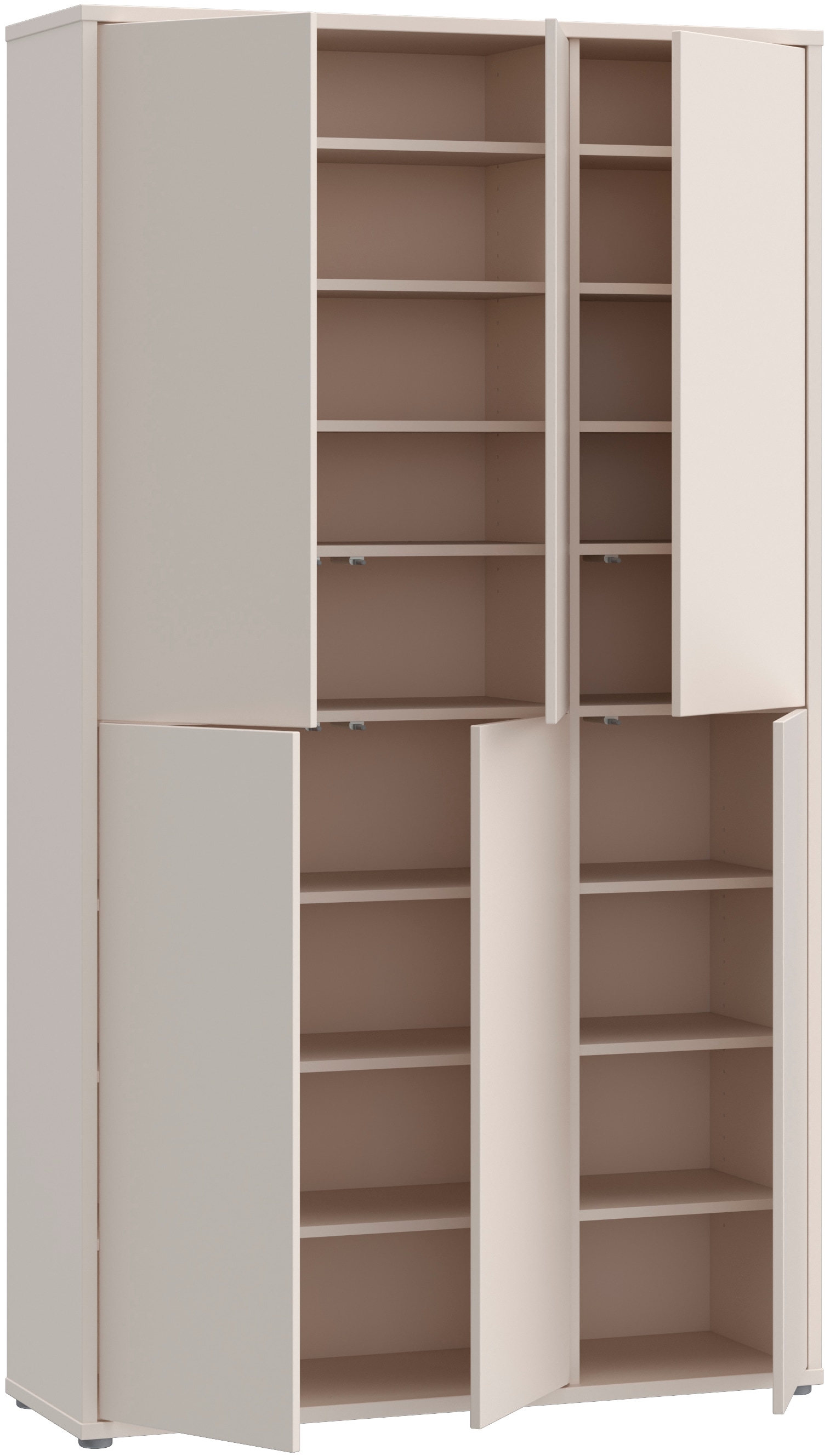FORTE Armoire à chaussures »Alice Springs, Schuhschrank, B/H/T 109,2/191,9/34,9 cm, 36 Paar Schuhe« L/H/P 109,2/191,9/34,9 cm,  Armoire de rangement, armoire polyvalente, (L/H 109cm x 192cm), avec 16 étagères