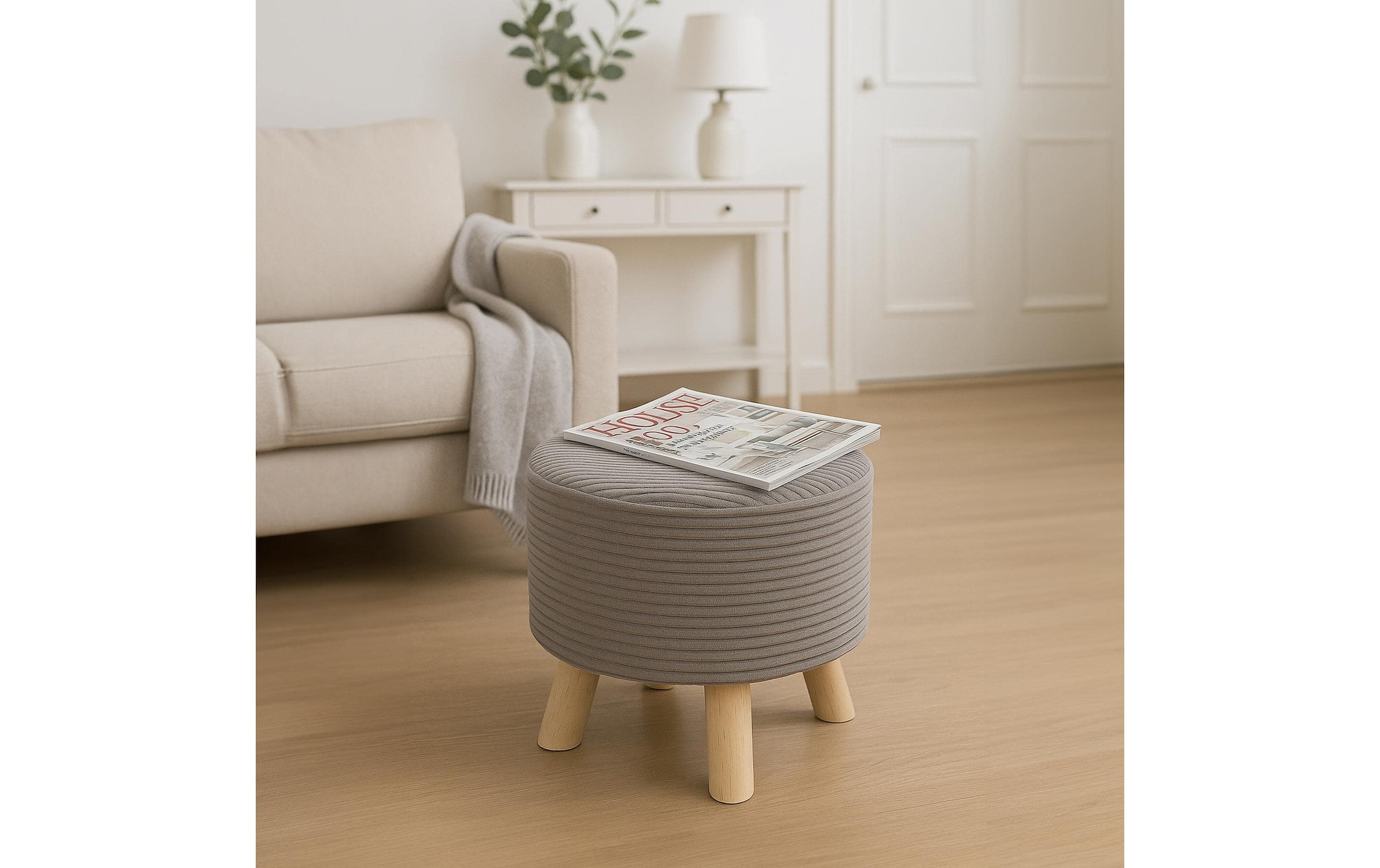 relaxdays Hocker »Cord 30 x 30 cm«