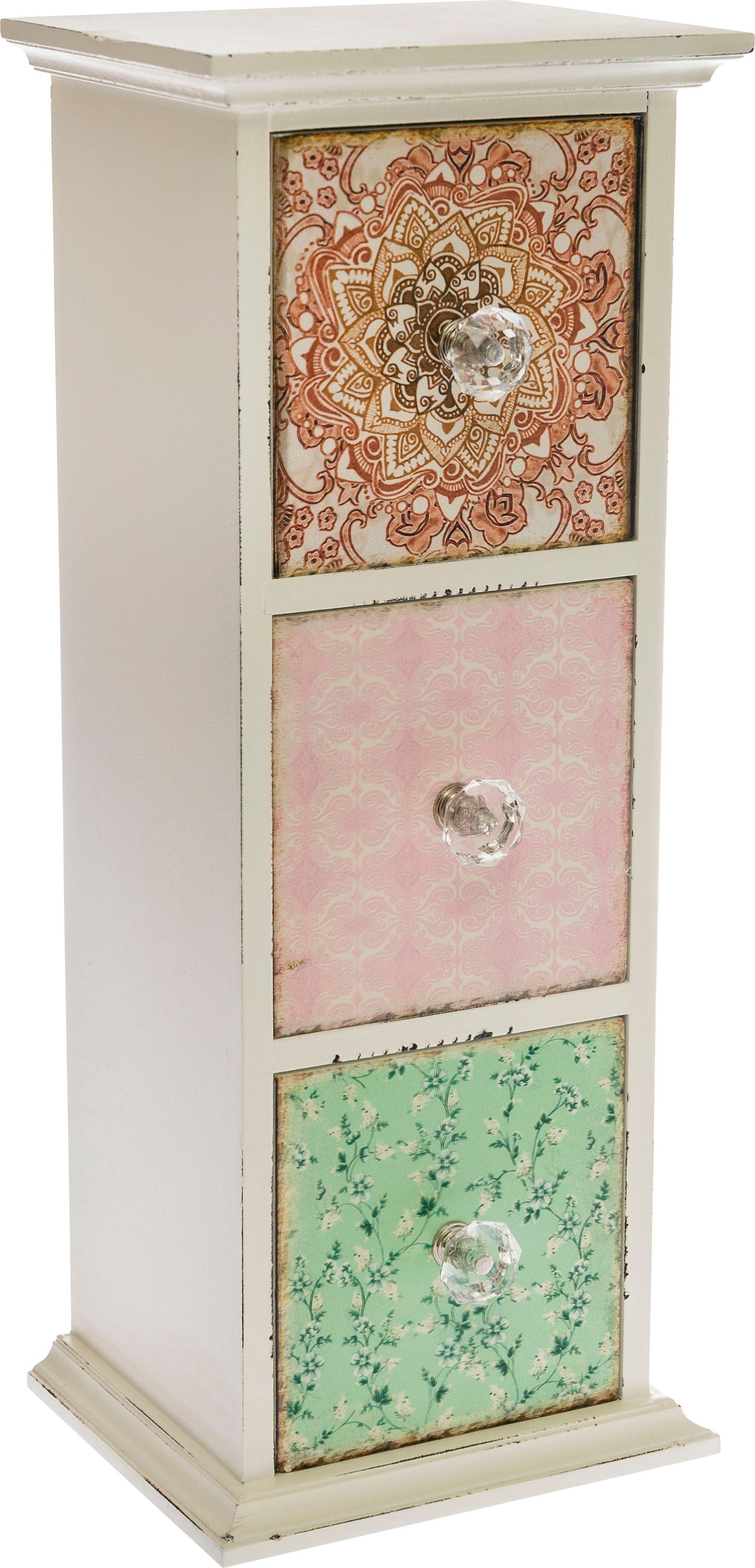 Image of Myflair Möbel & Accessoires Schmuckkasten »Paisley, weiss«, mit 3 Schubladen, Shabby Optik bei Ackermann Versand Schweiz