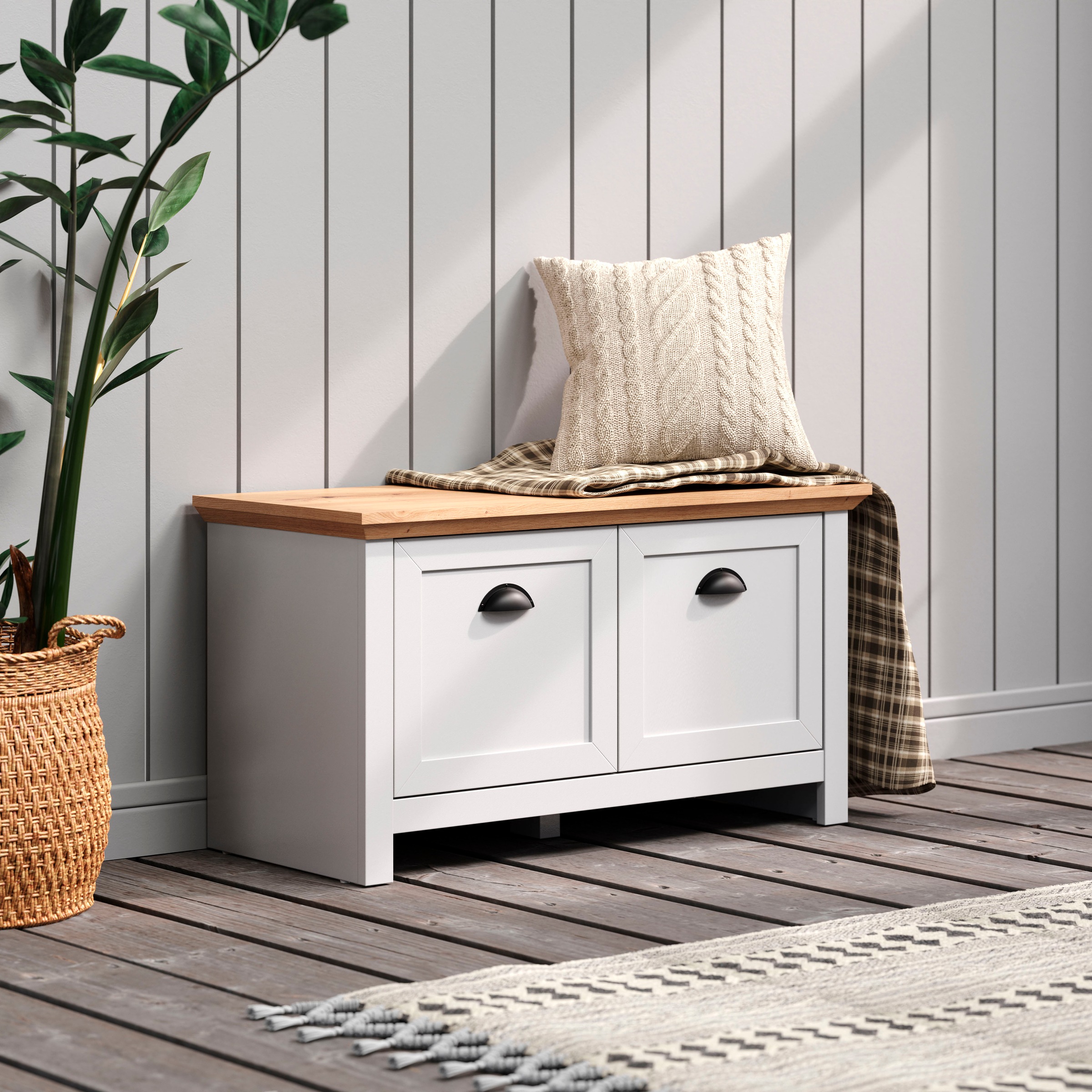 Home affaire Garderoben-Set »Herzwill«, (5 St.), 5-teiliges Sparset bestehend aus Schrank, Masse B/H/T ca.: 267/201/41cm